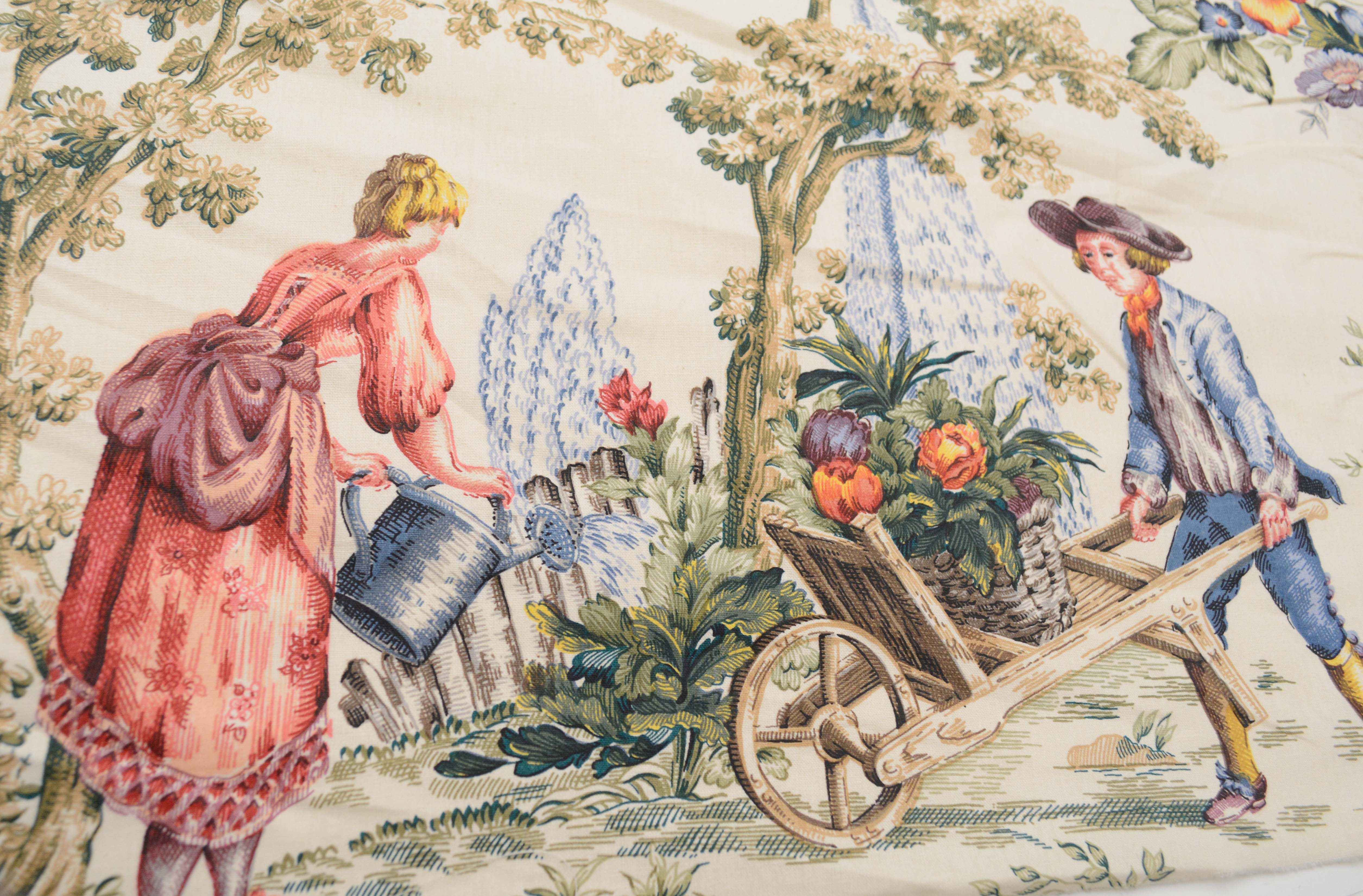 "Sonnet 14" Toile Upholstery Fabric Bolt by Brunschwig and Fils