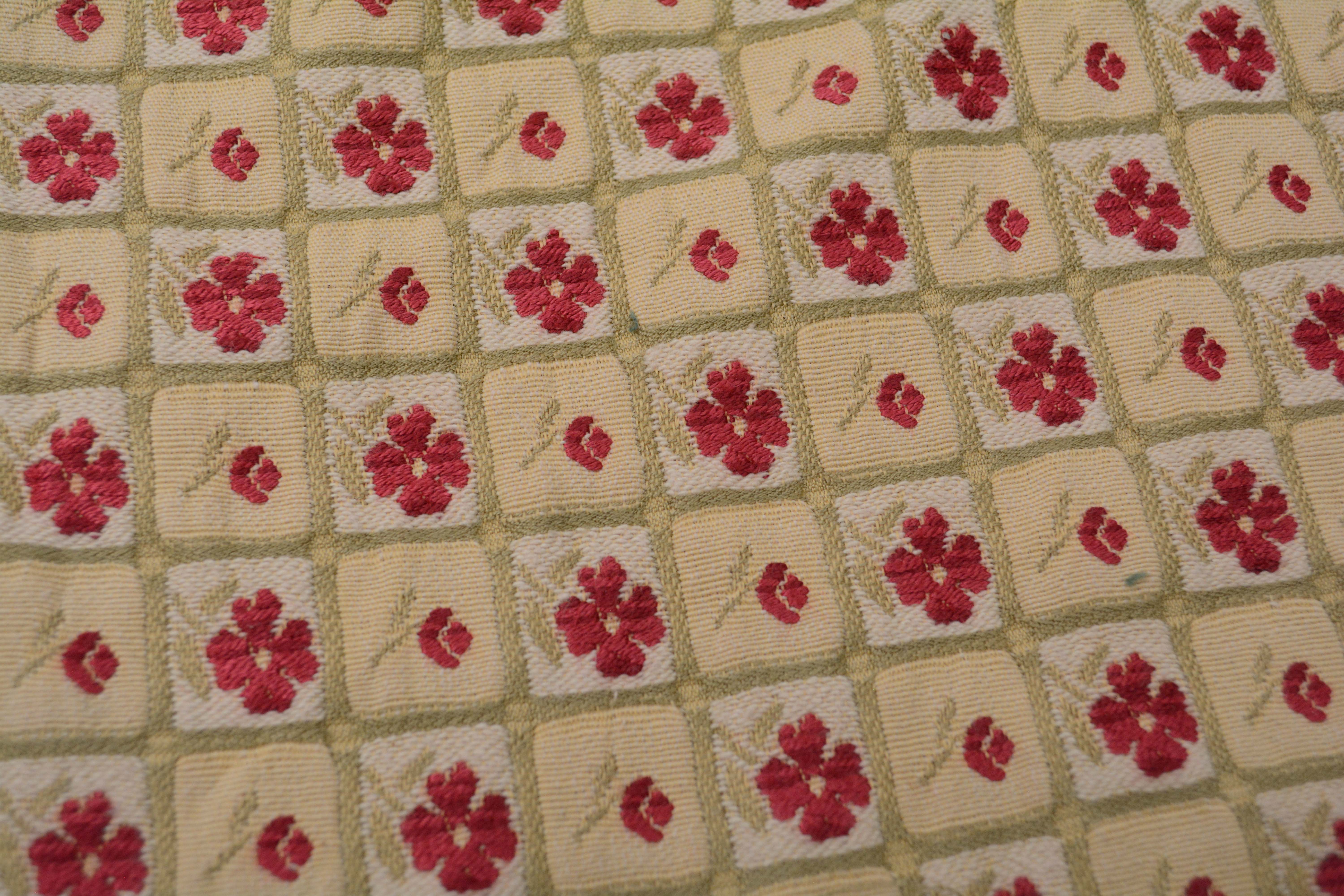 Red, Gold, and Green Embroidered Upholstery Fabric Bolts