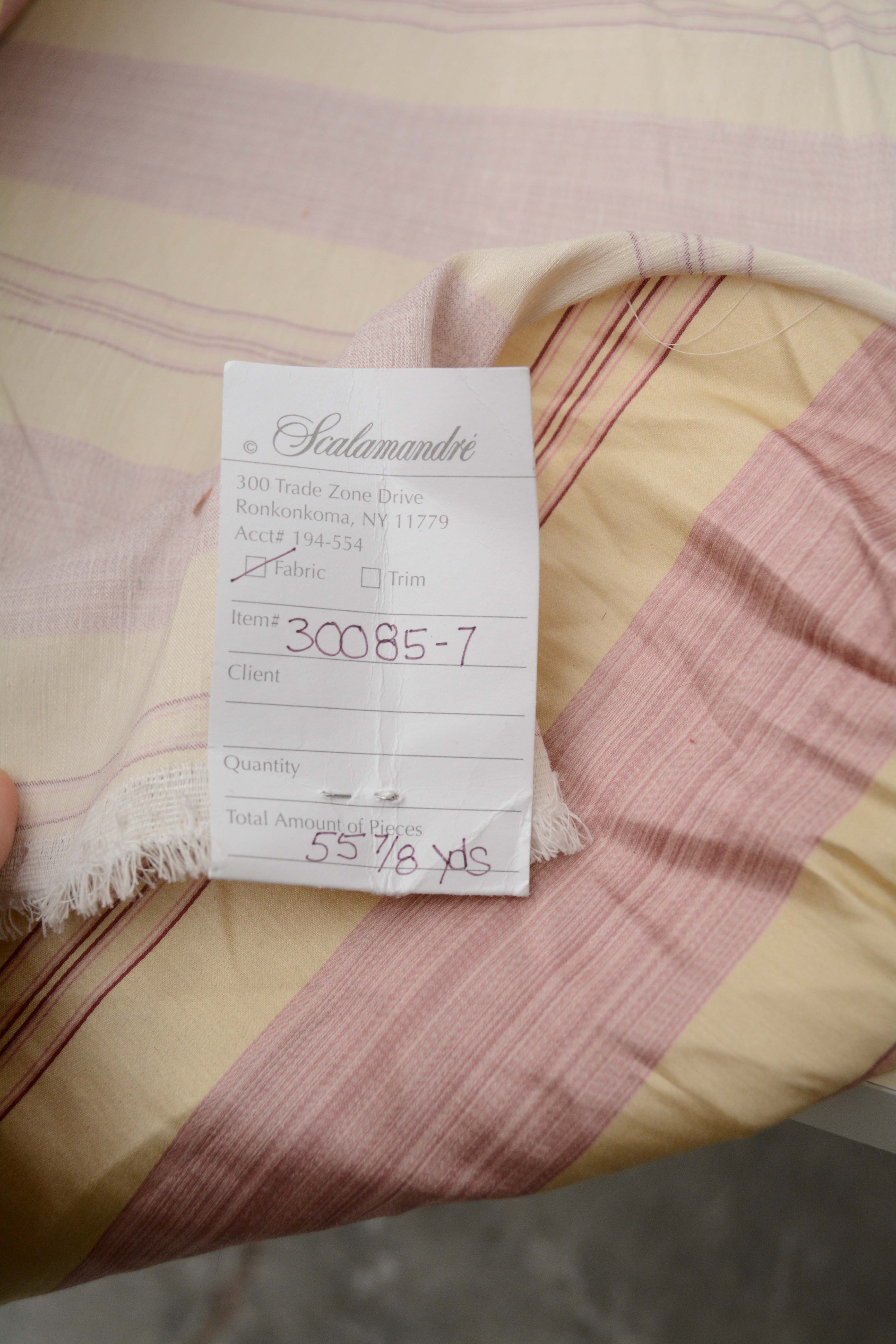 Silk Upholstery Fabric Bolt by Scalamandre