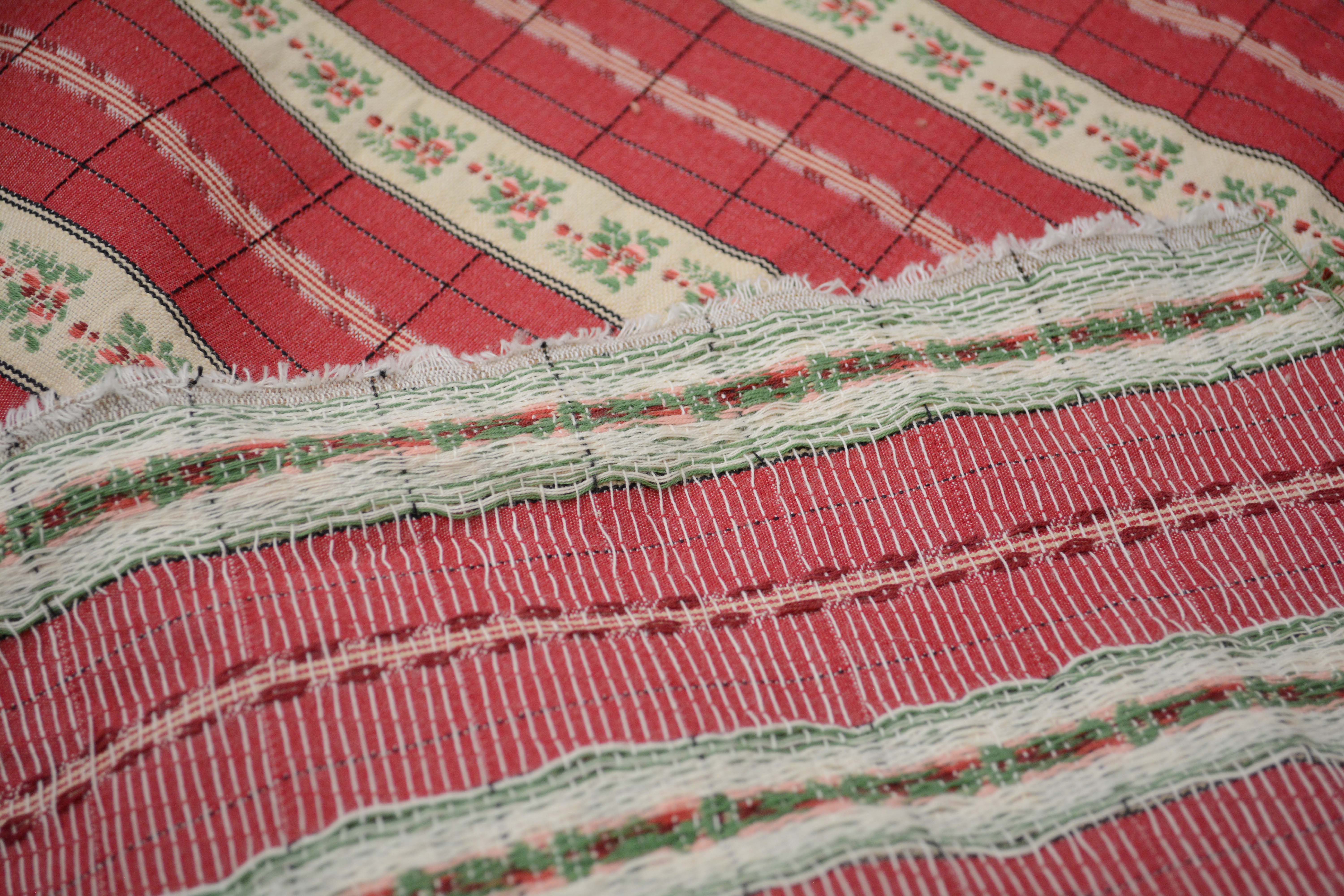 Embroidered Upholstery Fabric Bolt