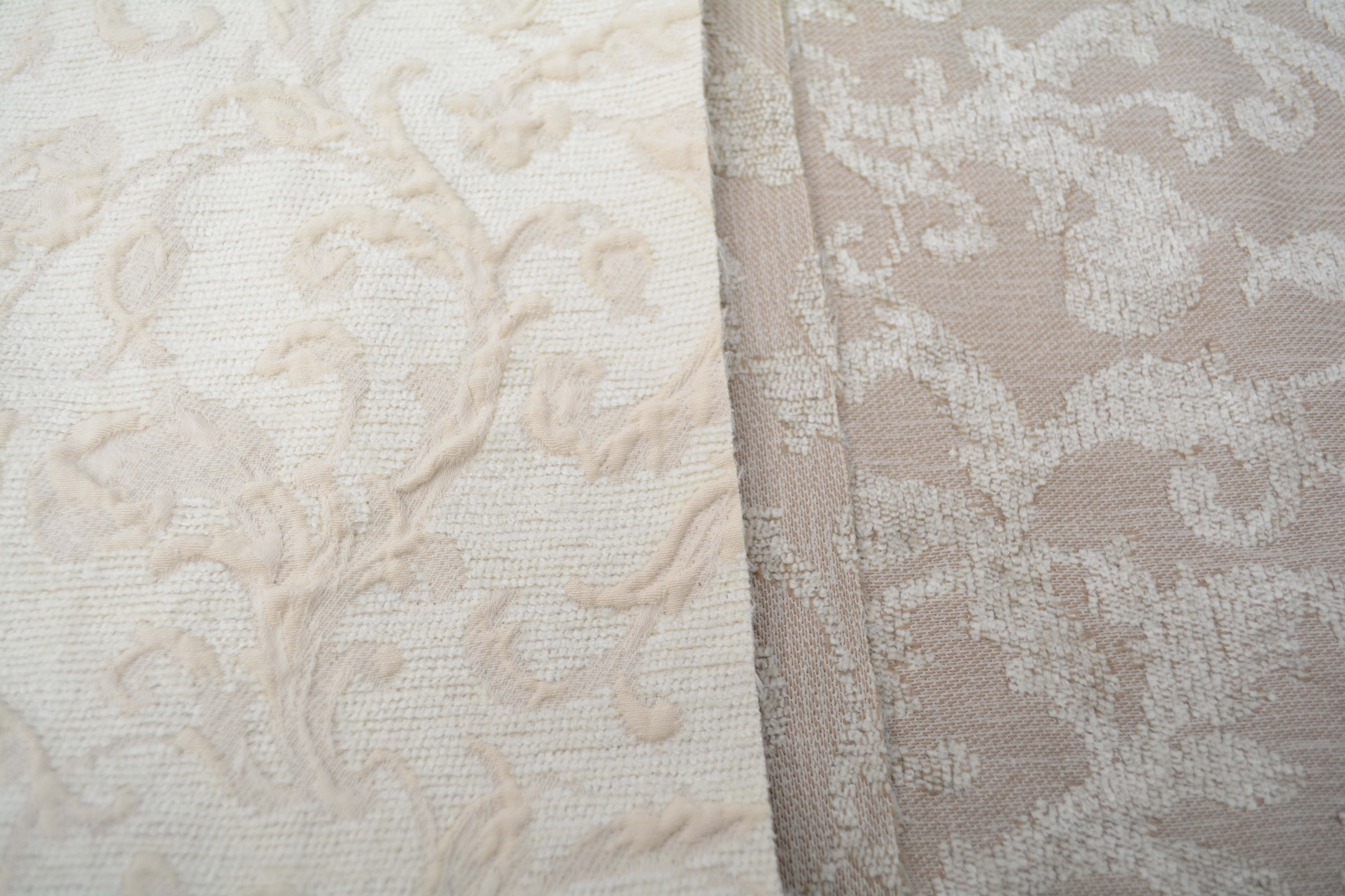 Pink and Grey Upholstery Fabric Bolts