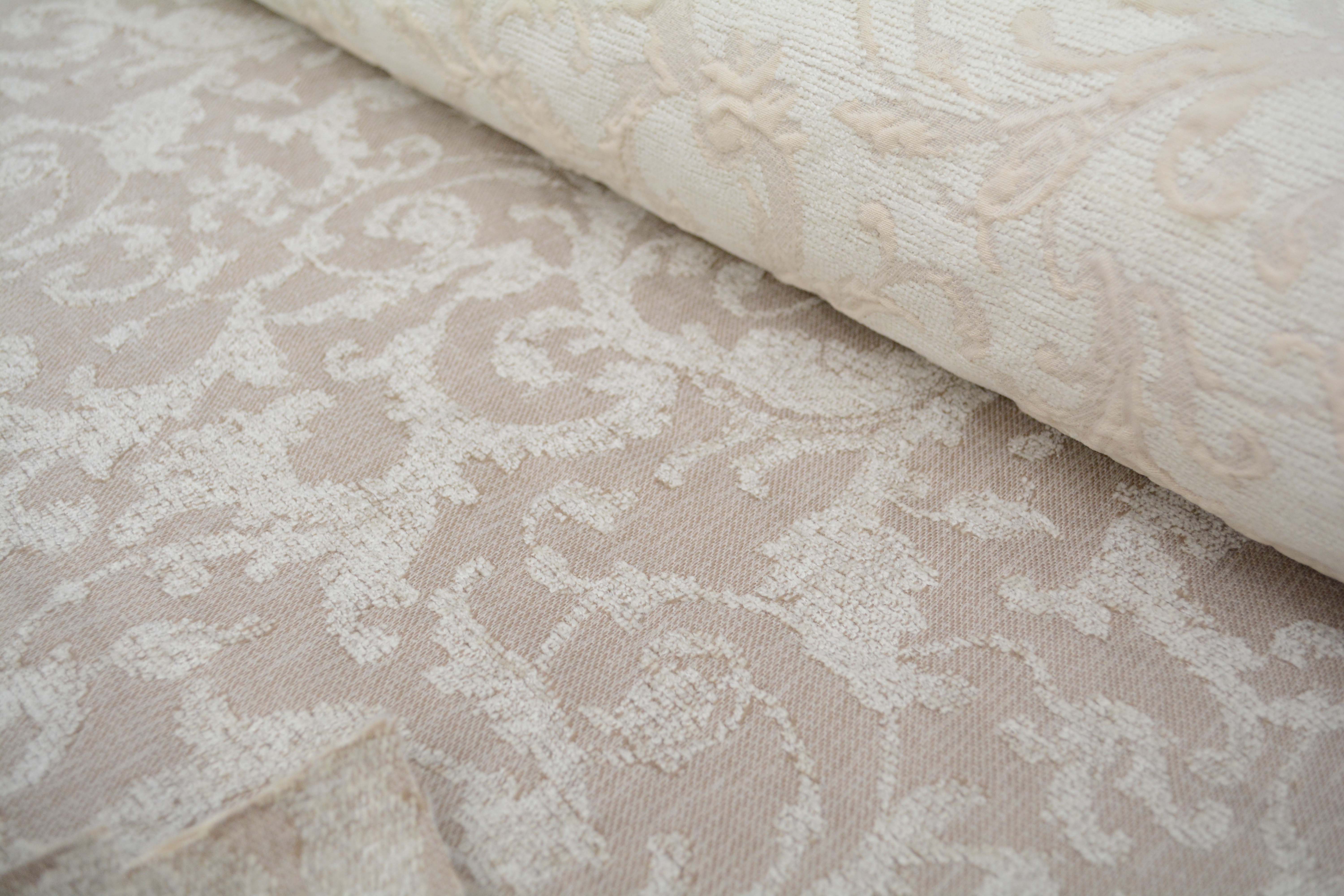 Pink and Grey Upholstery Fabric Bolts