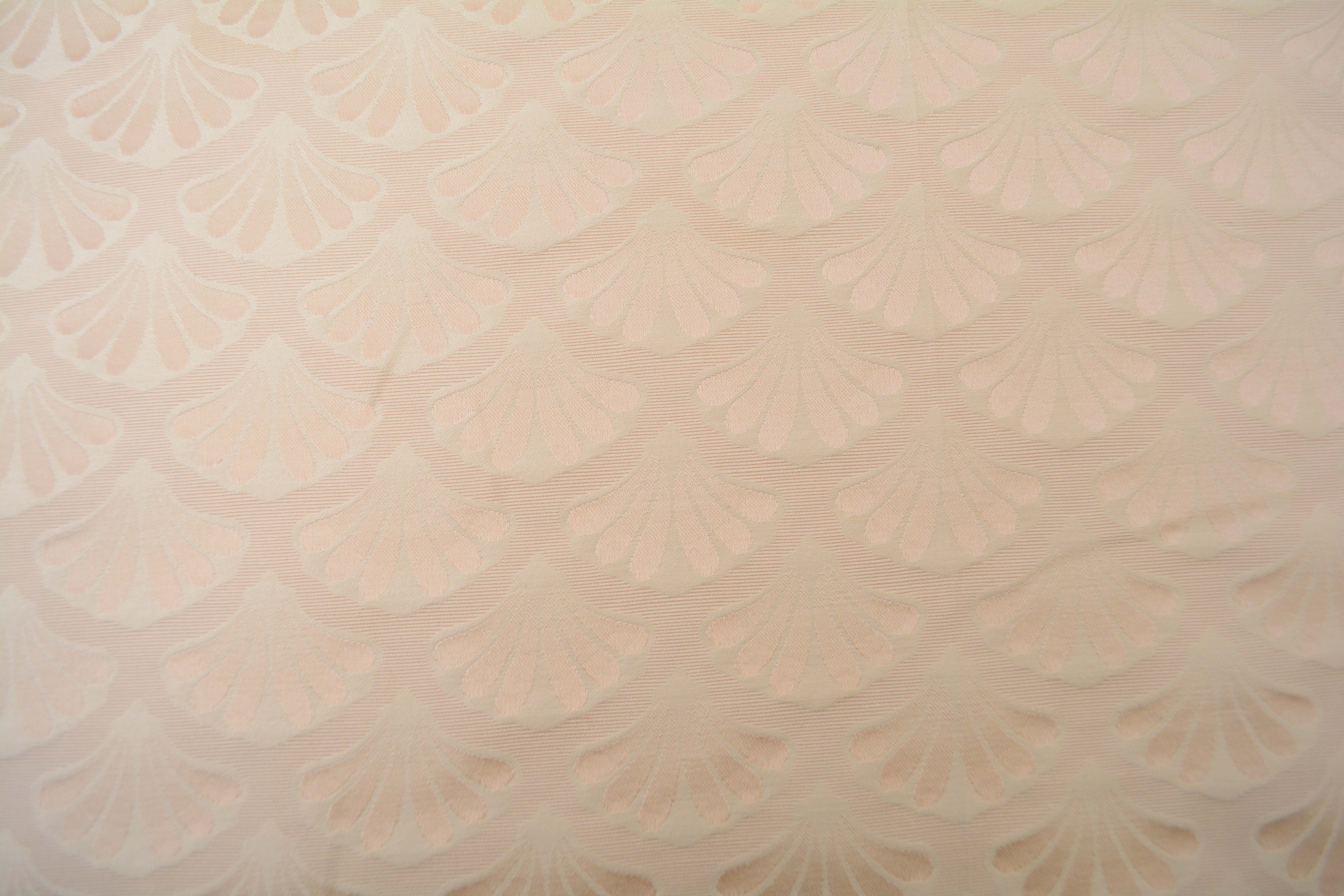 Cream and Gold Colored Upholstery Fabric Bolts