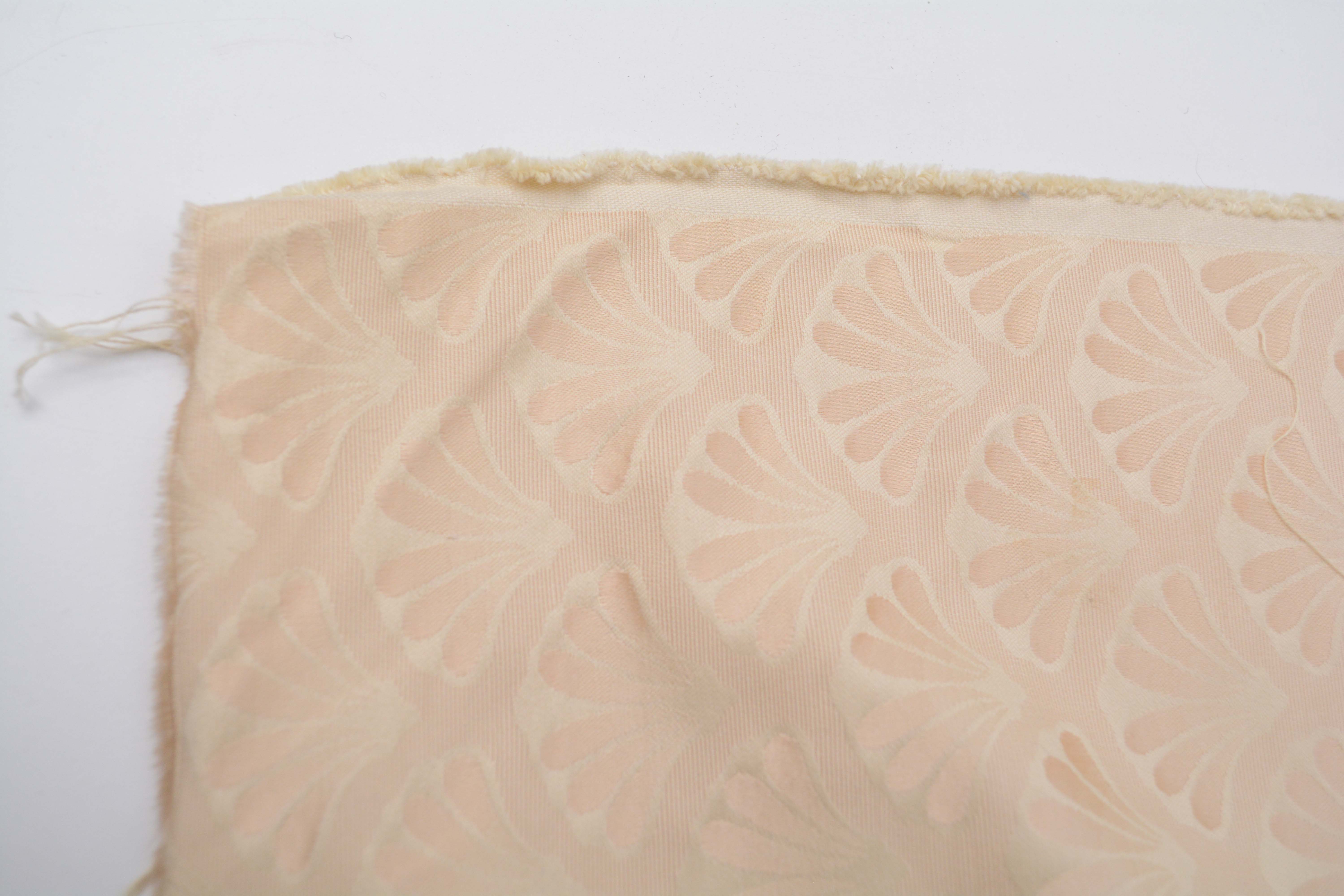 Cream and Gold Colored Upholstery Fabric Bolts