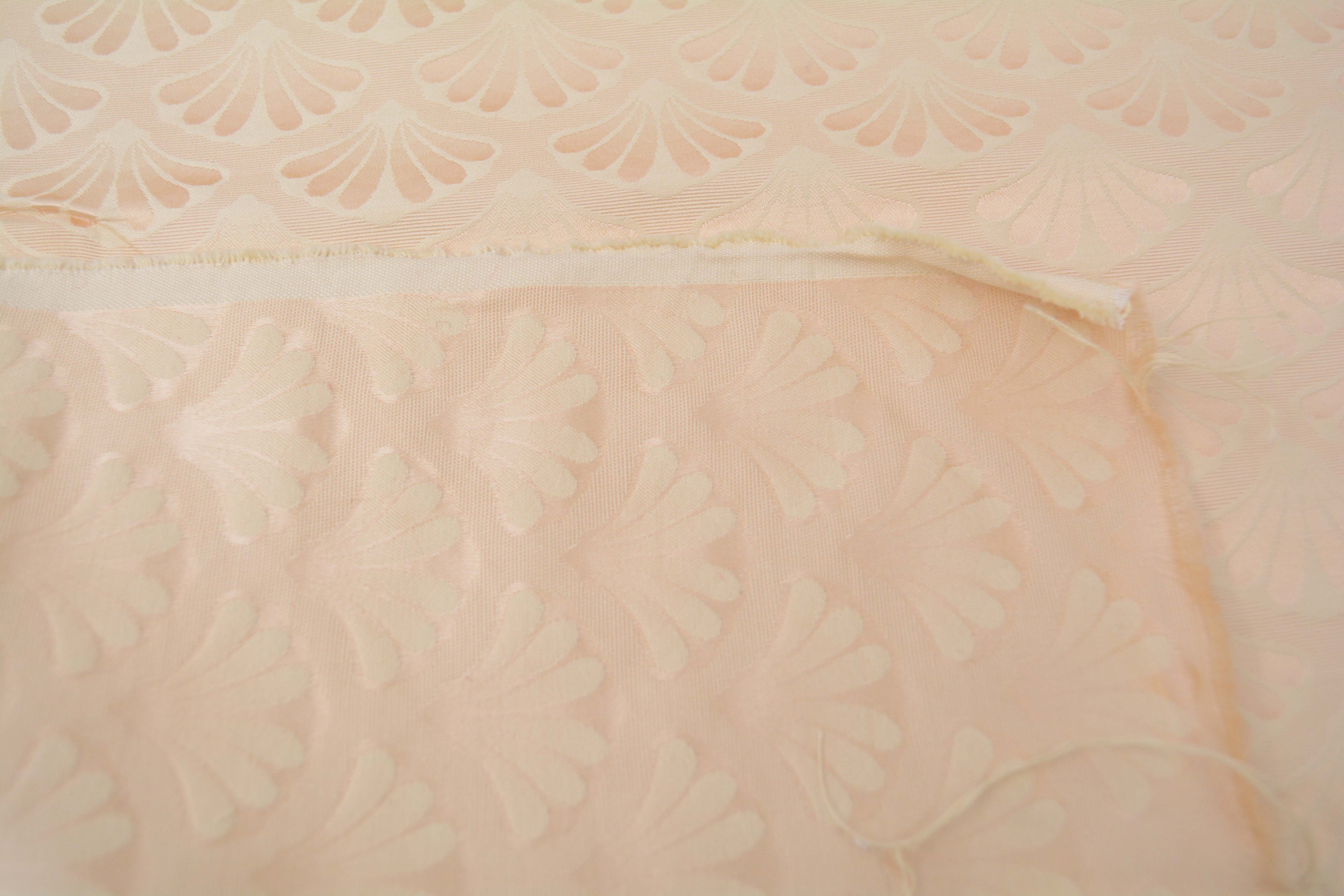 Cream and Gold Colored Upholstery Fabric Bolts