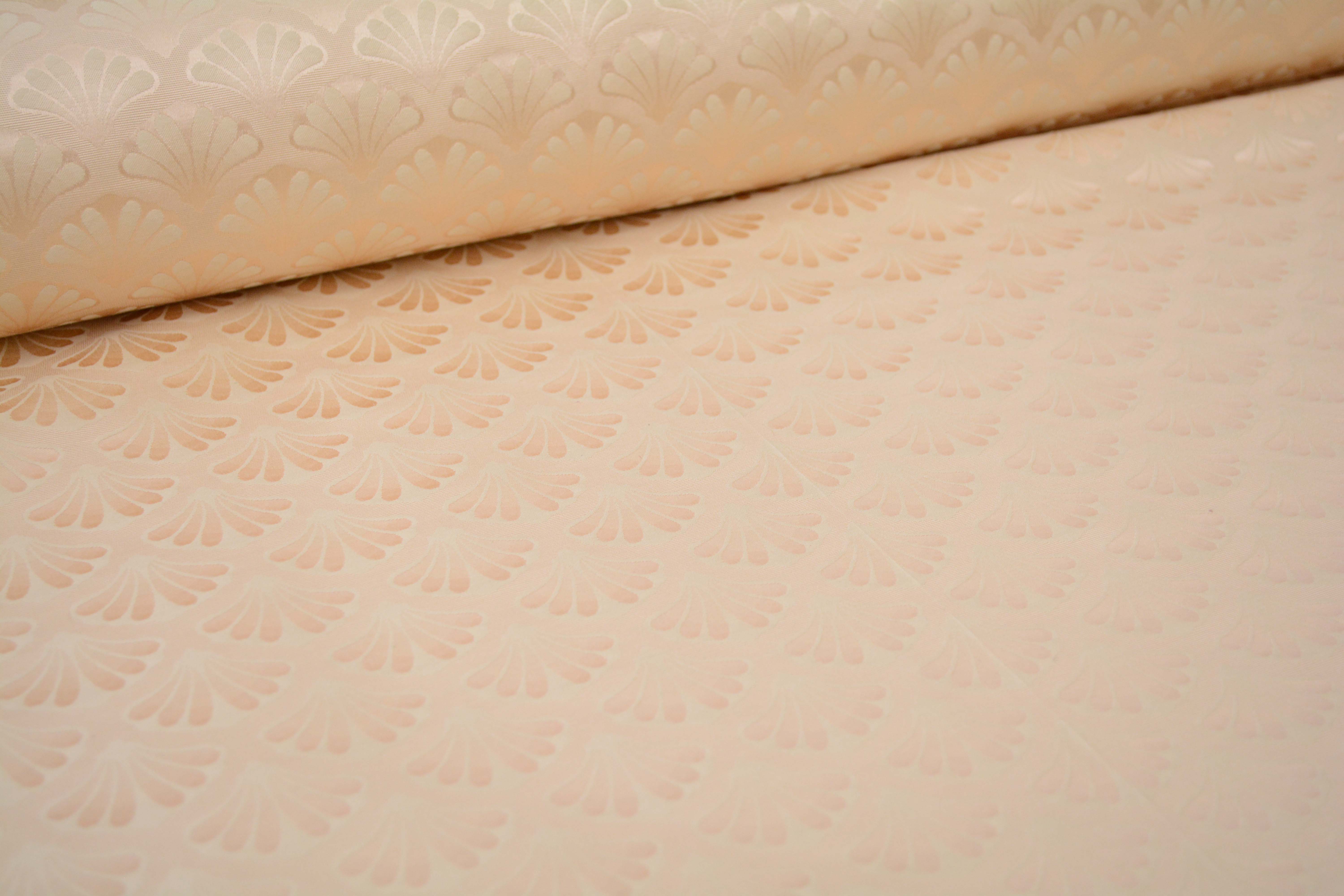 Cream and Gold Colored Upholstery Fabric Bolts