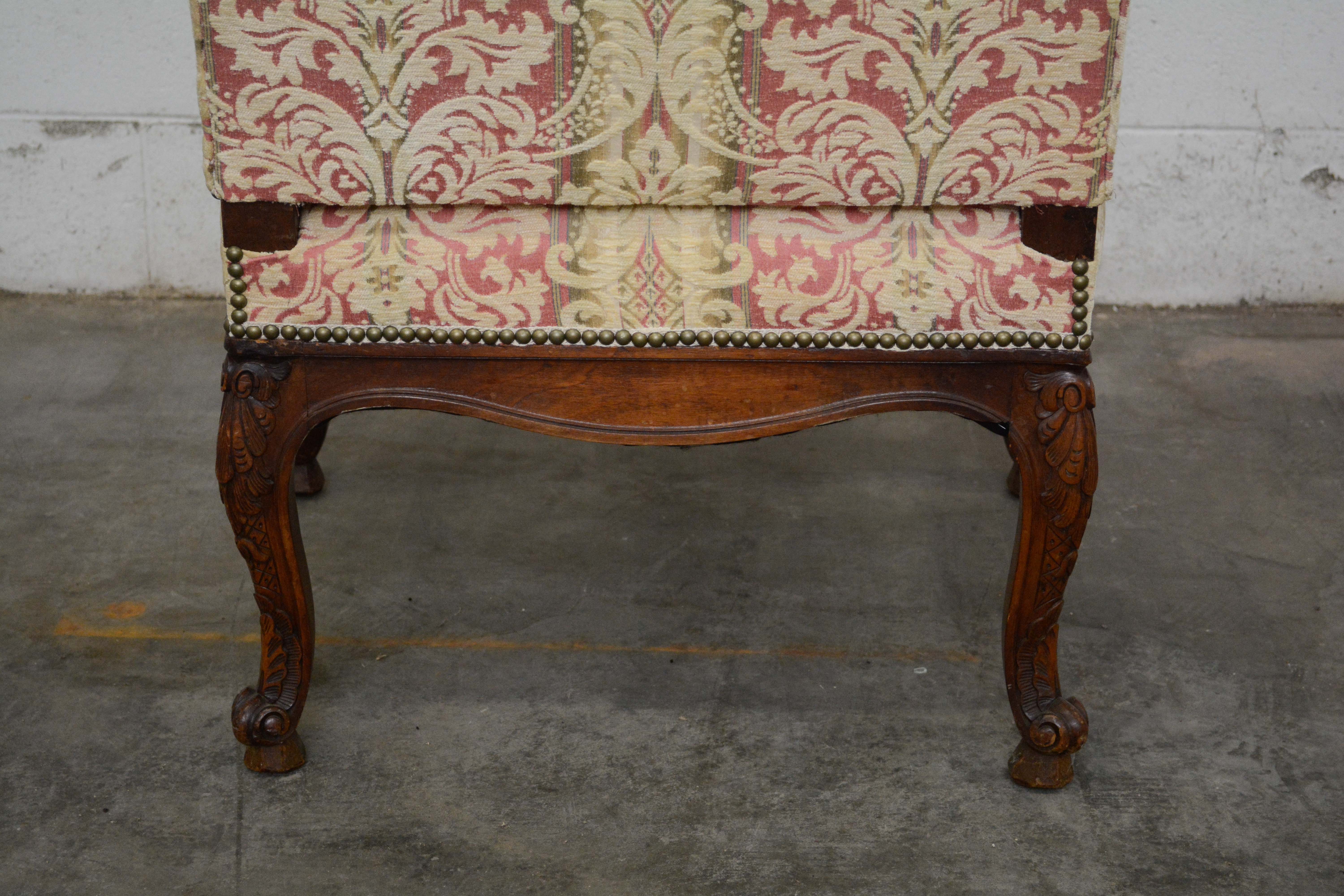 Louis XV Style Carved Wood Armchair, Mid/Late 20th Century