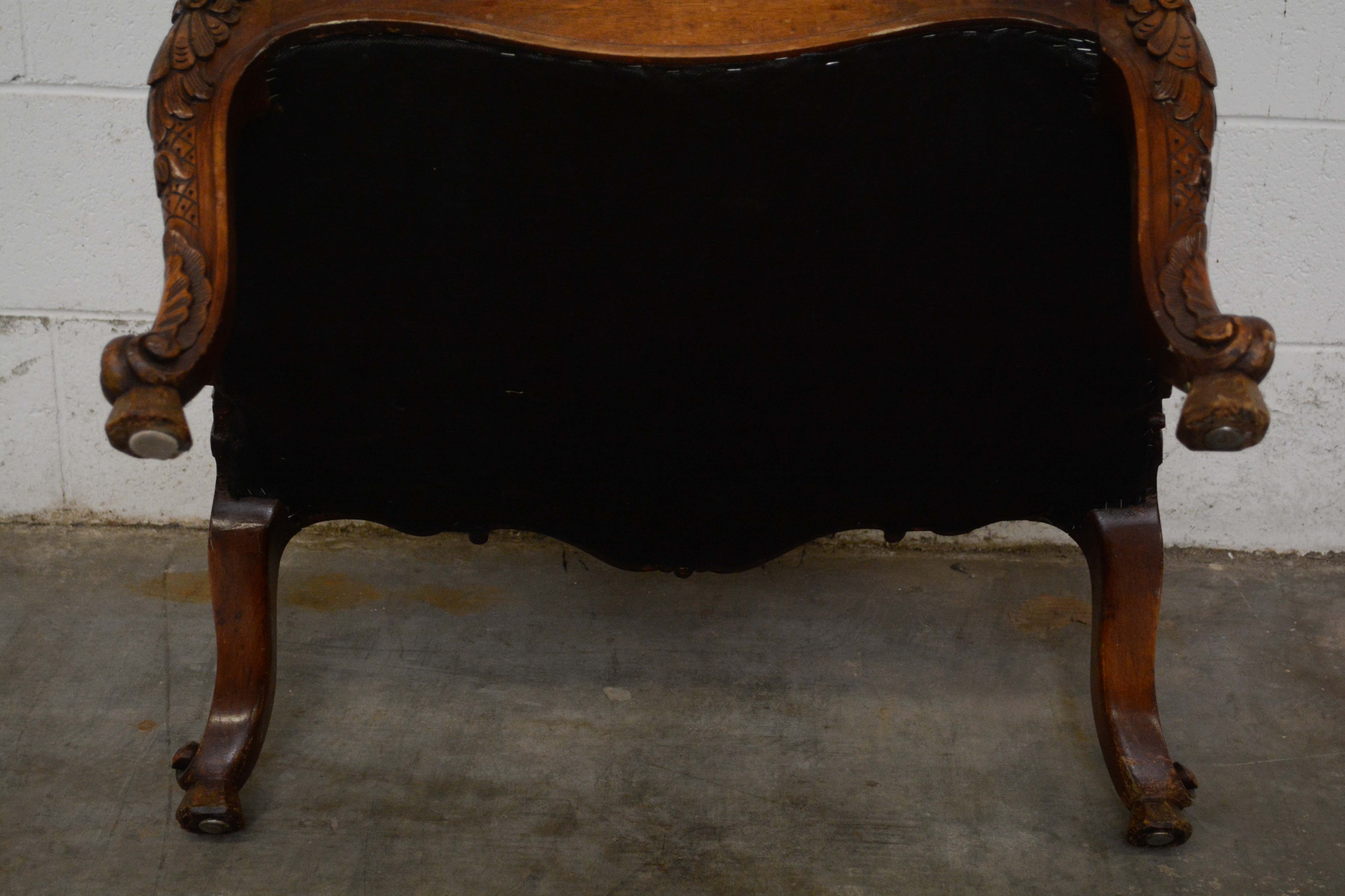 Louis XV Style Carved Wood Armchair, Mid/Late 20th Century