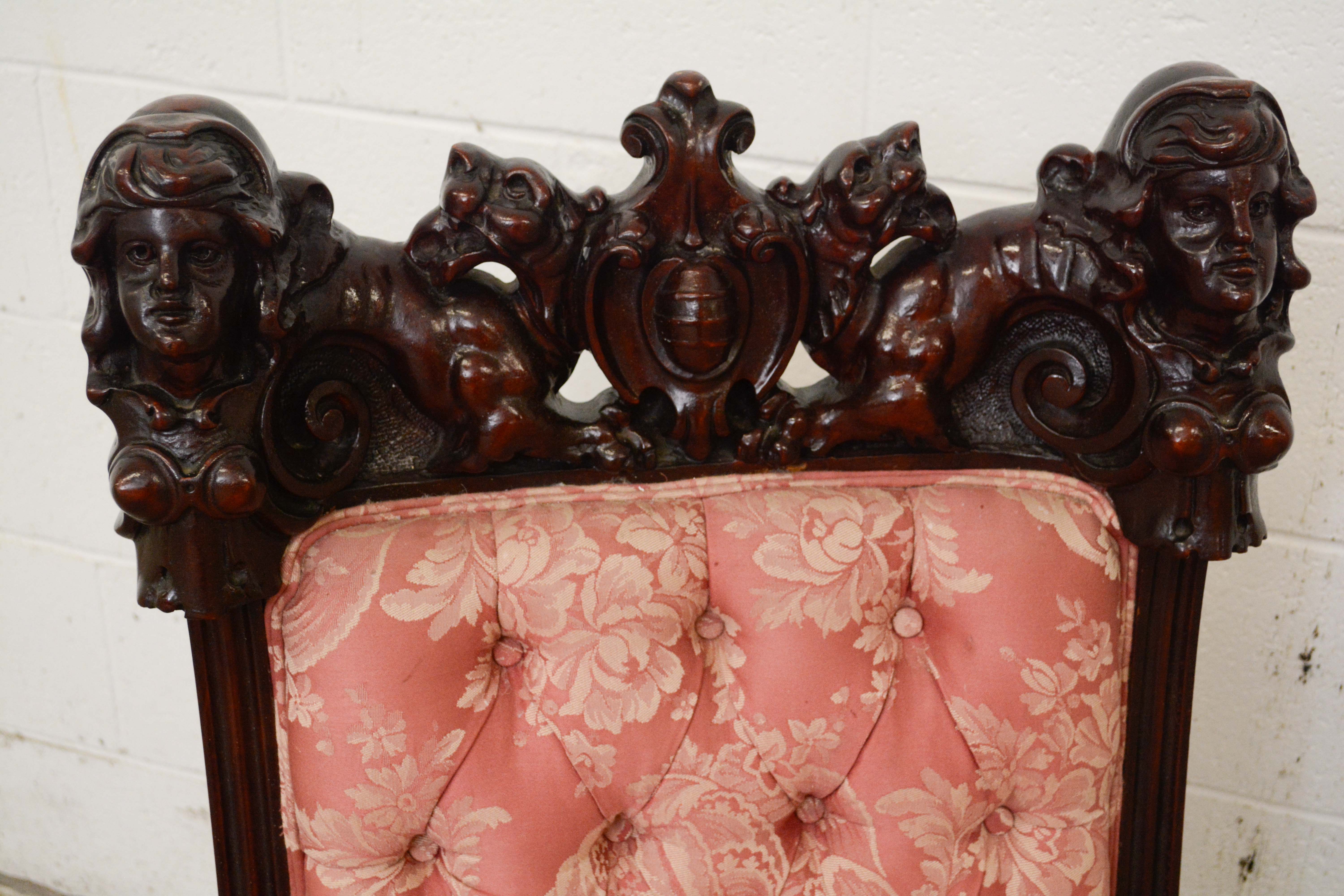 S. Karpen & Bros. Three Piece Renaissance Revival Mahogany Parlor Set