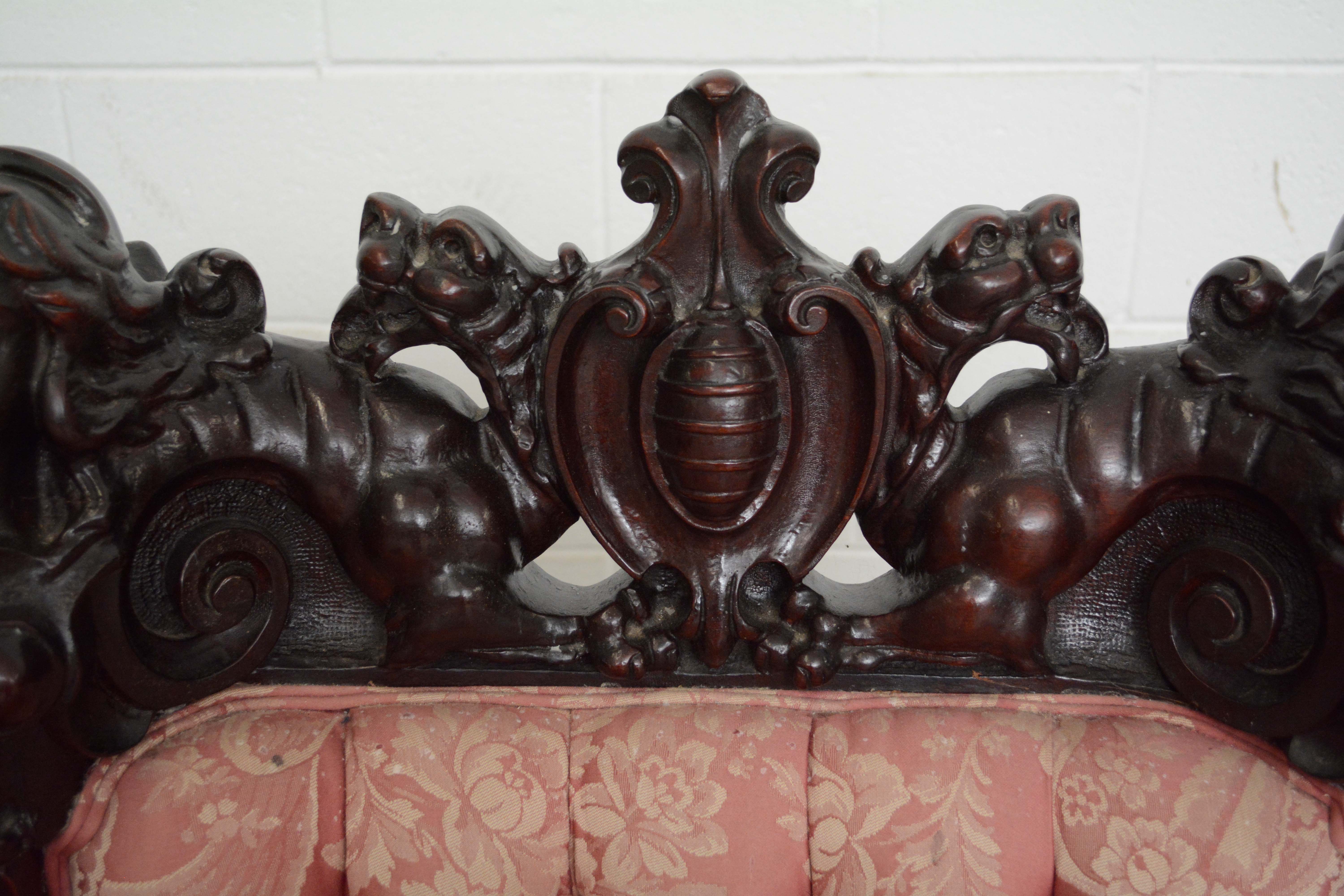 S. Karpen & Bros. Three Piece Renaissance Revival Mahogany Parlor Set