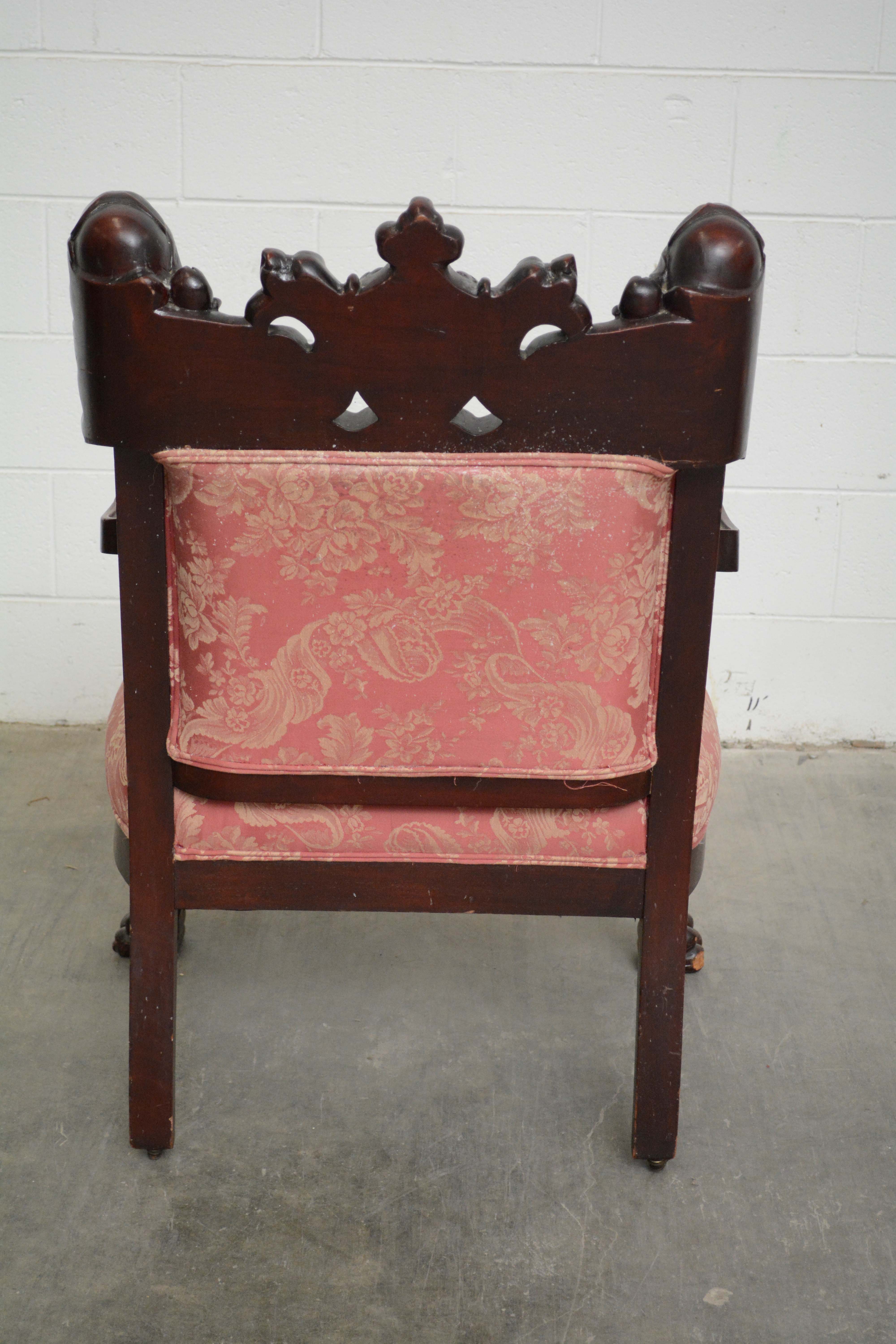 S. Karpen & Bros. Three Piece Renaissance Revival Mahogany Parlor Set