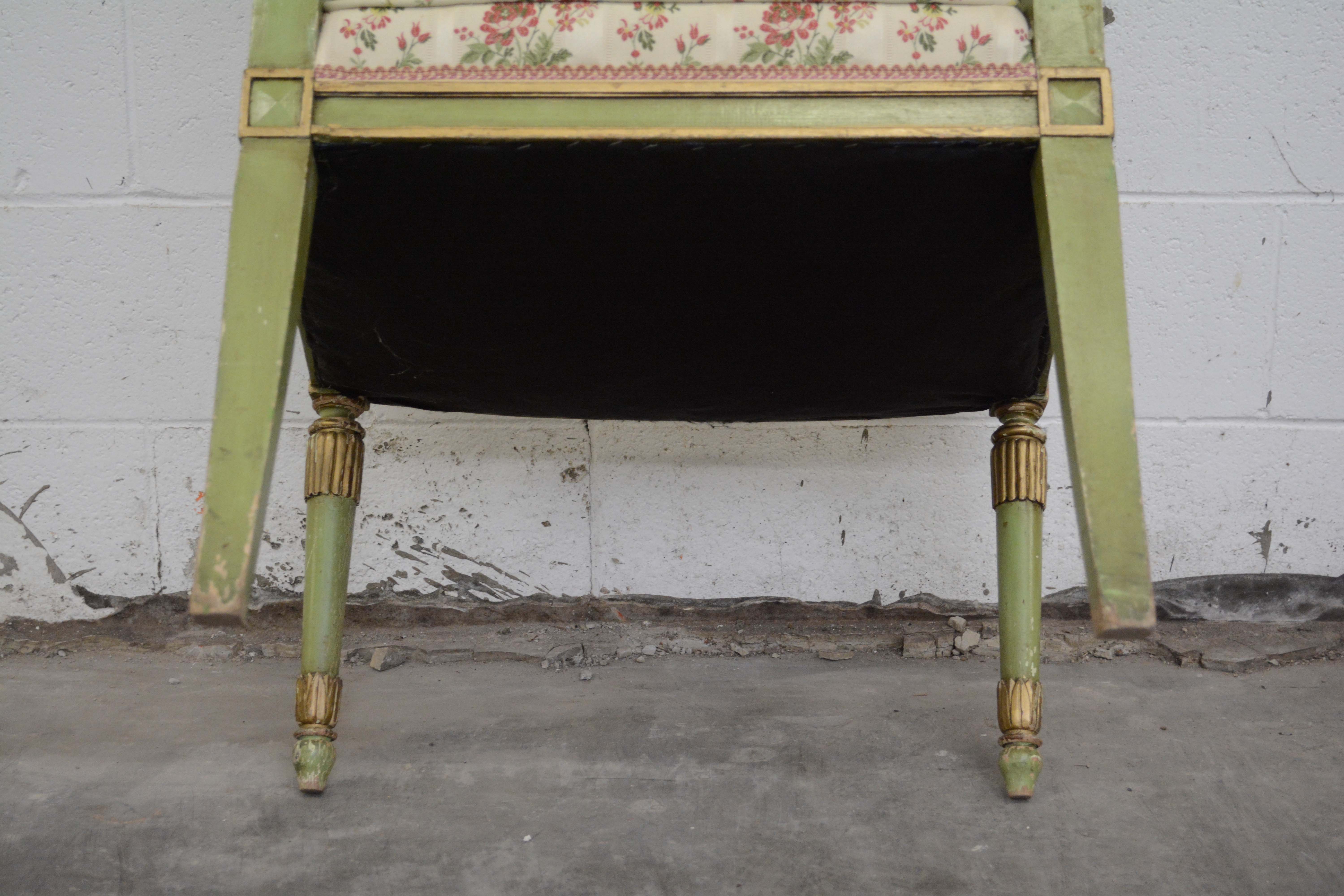 Louis XVI Style Painted Wooden Armchairs, 20th Century
