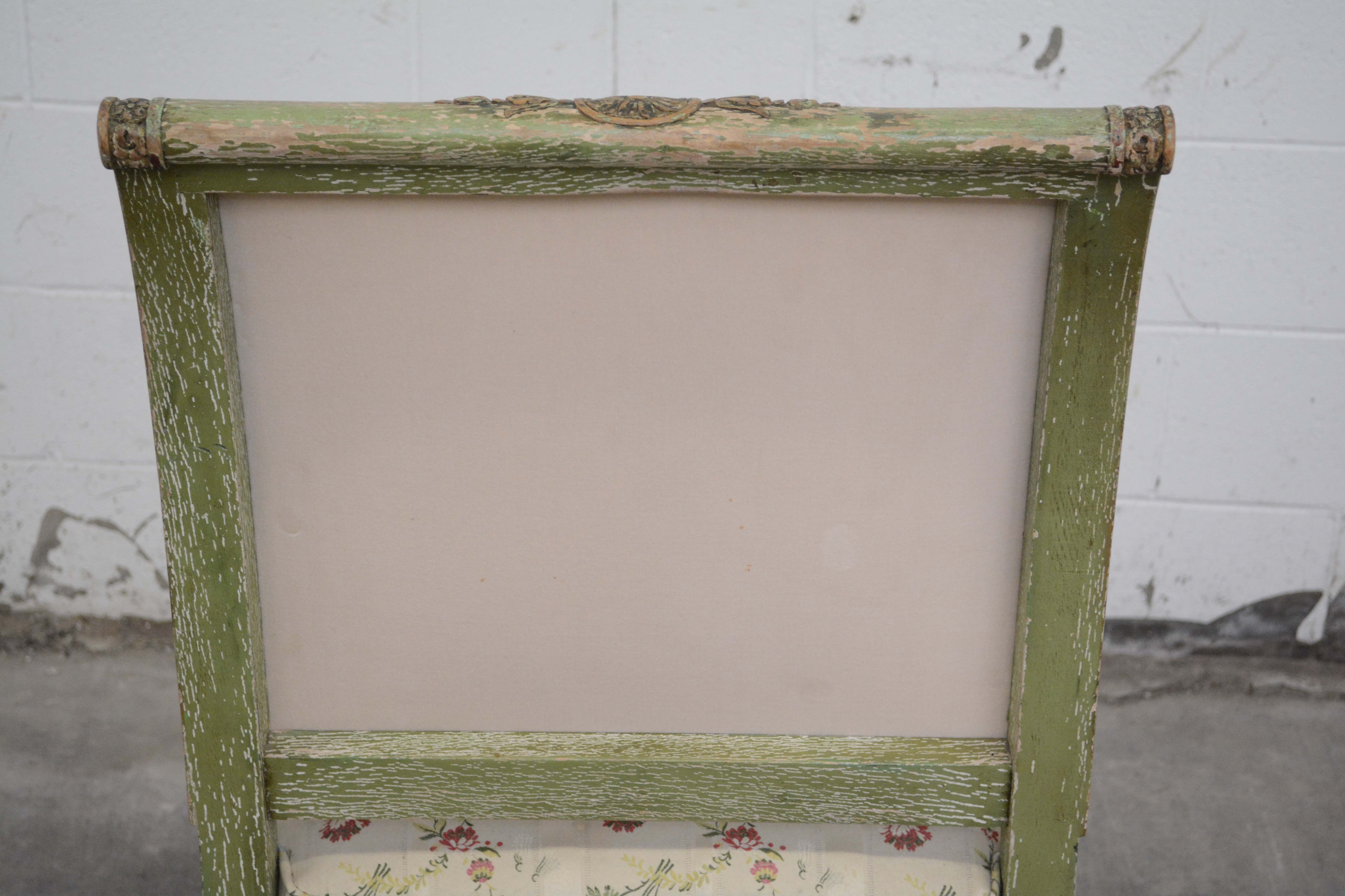 Louis XVI Style Painted Wooden Armchairs, 20th Century