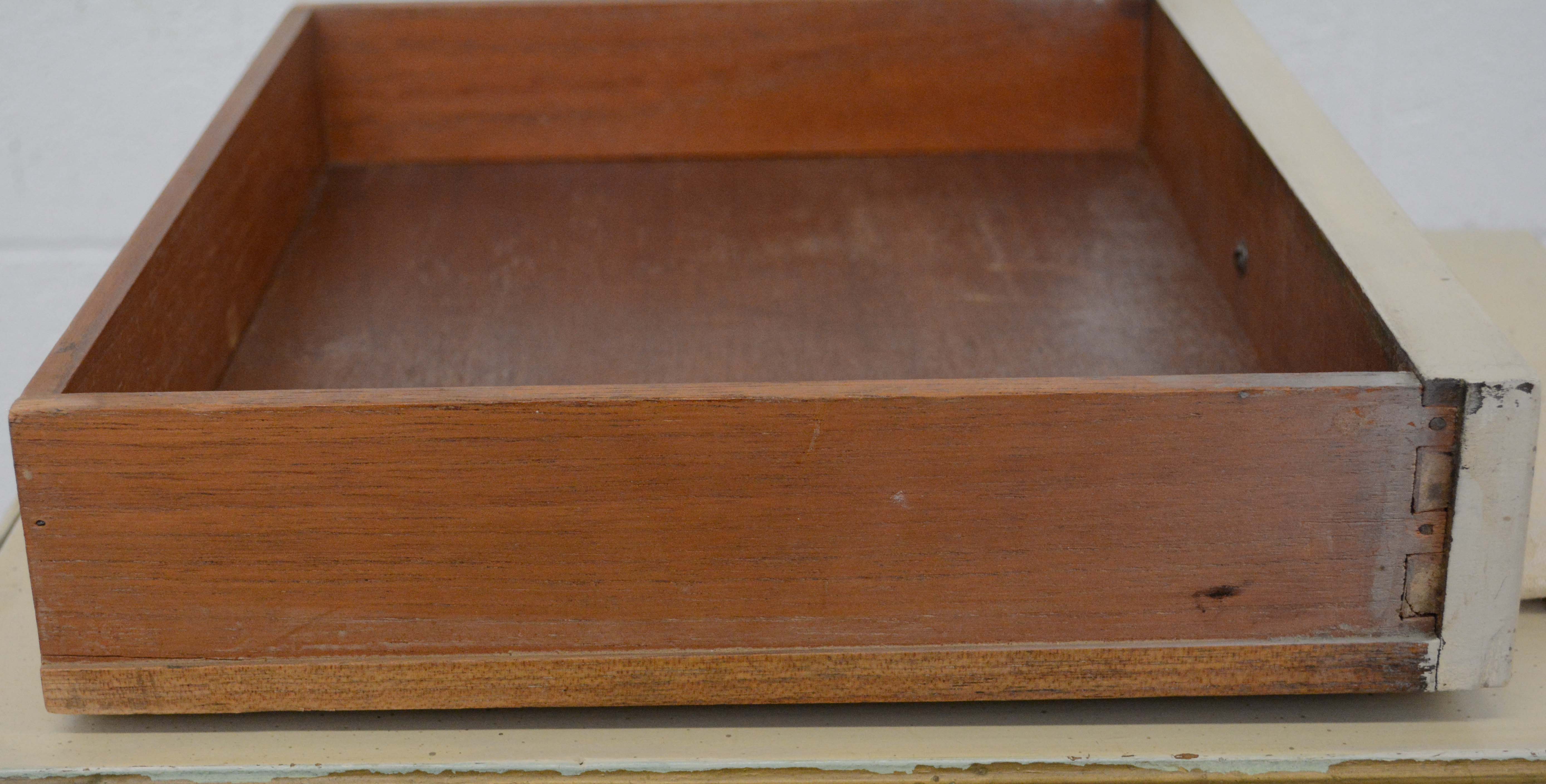 French Provincial Style Painted Wood Side Table, 20th Century