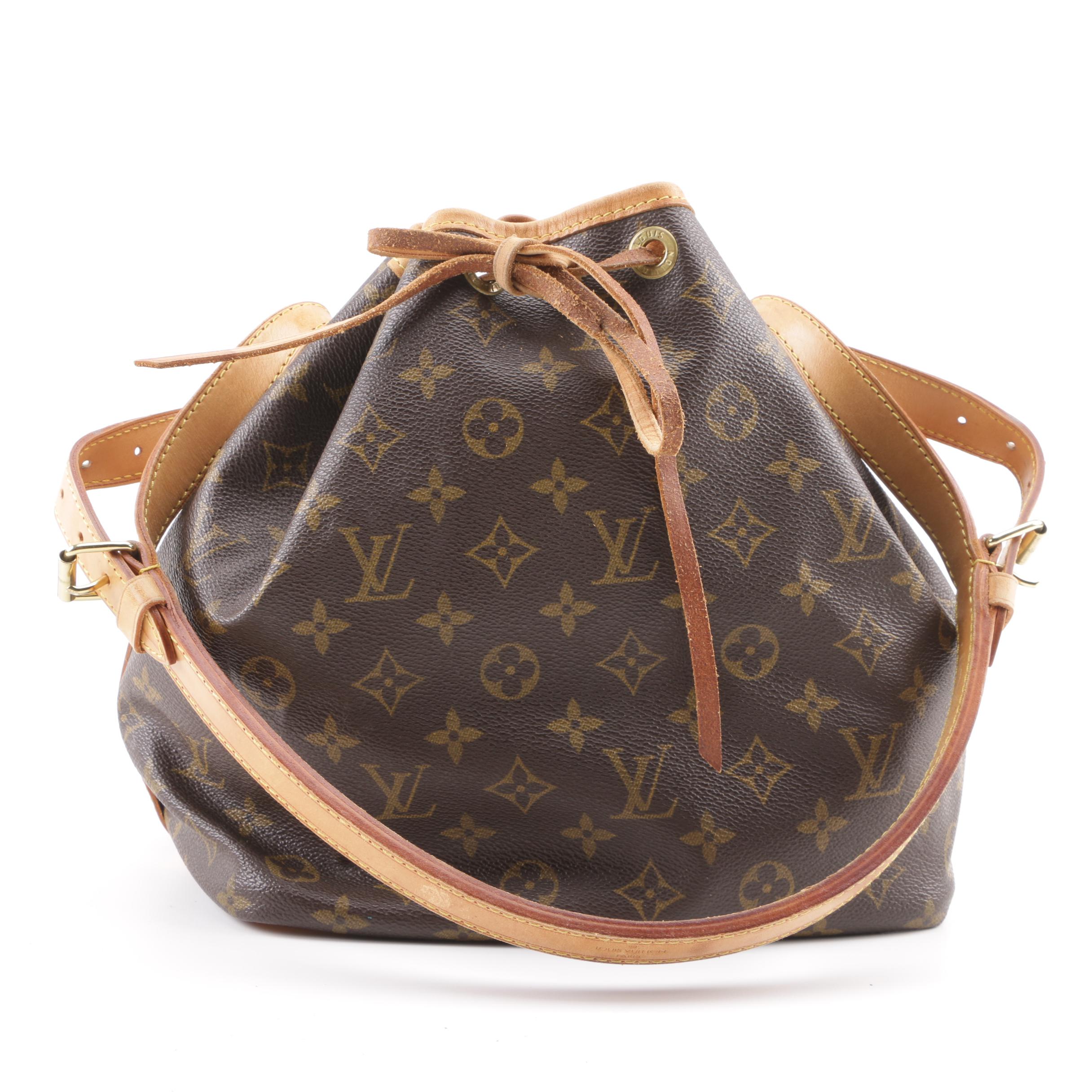 1993 Vintage Louis Vuitton Paris Monogram Canvas Noe Bucket Bag