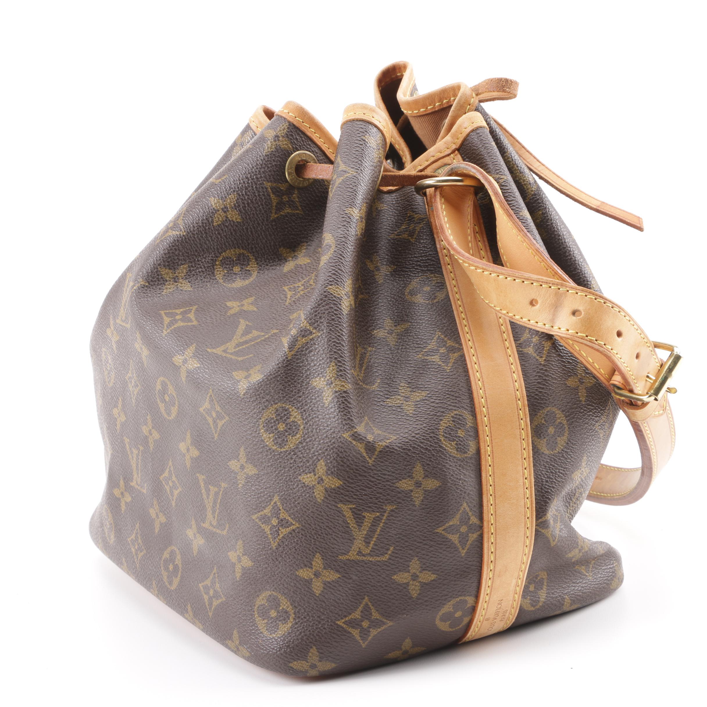 1993 Vintage Louis Vuitton Paris Monogram Canvas Noe Bucket Bag