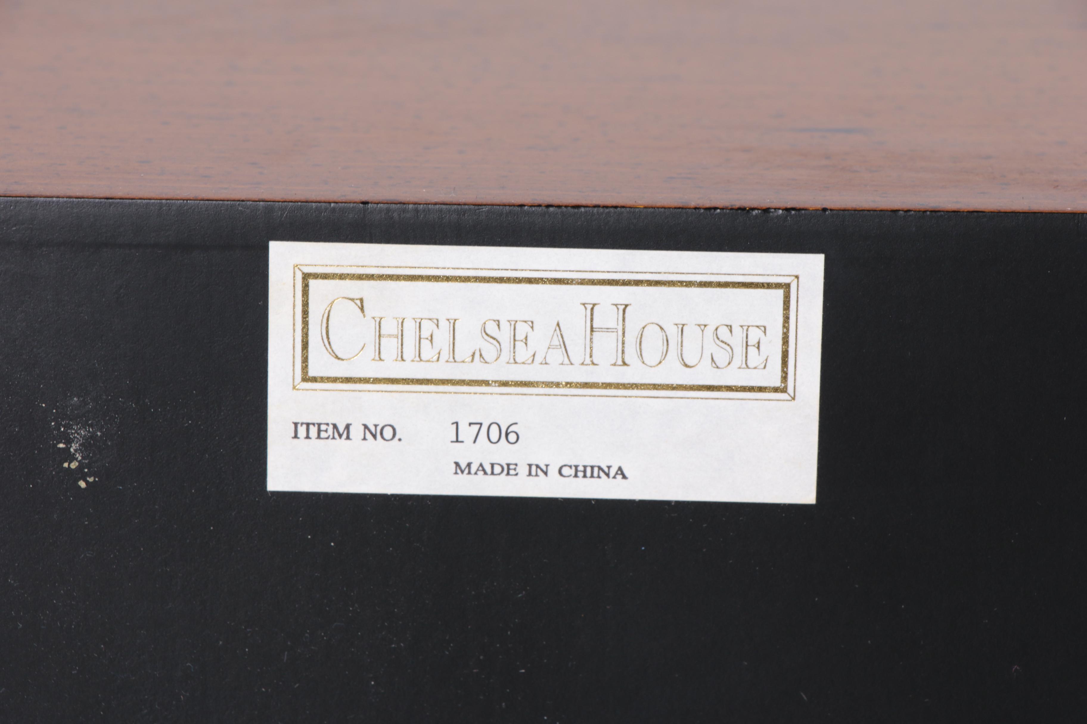 Robert Adams Style Painted Wood Entertainment Highboy by Chelsea House, 21st C.