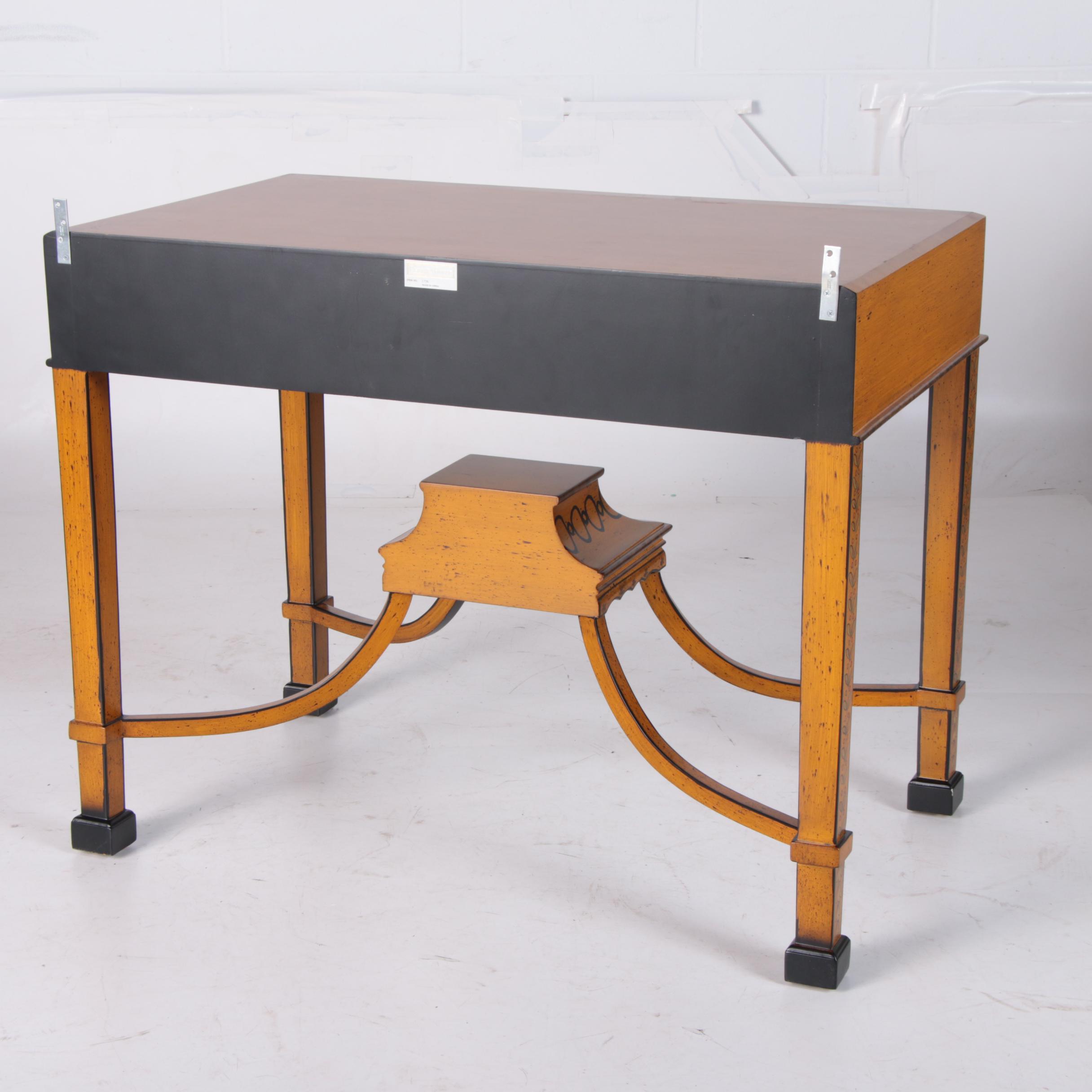 Robert Adams Style Painted Wood Entertainment Highboy by Chelsea House, 21st C.