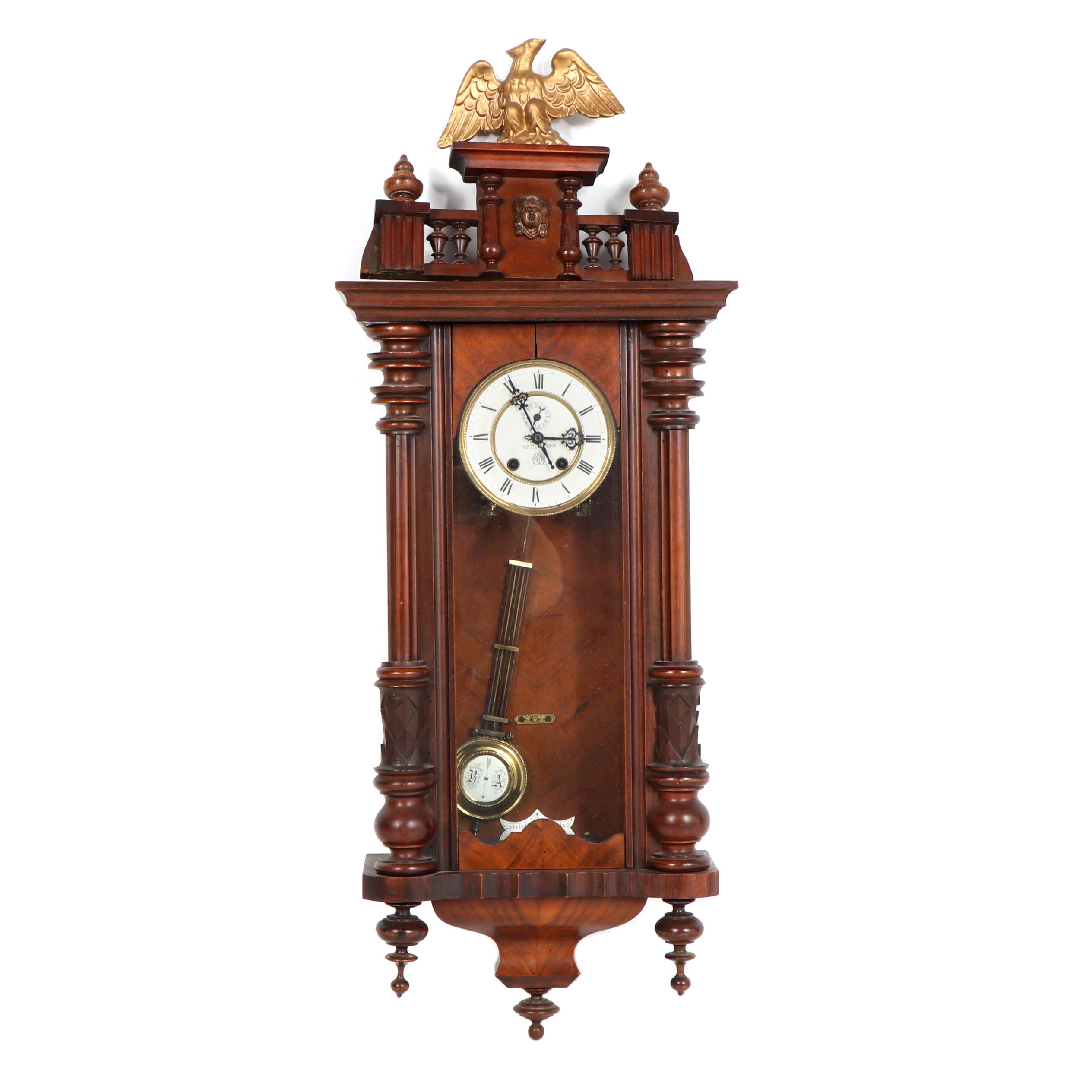 Austrian Vienna Regulator Wall Clock, Early 20th Century