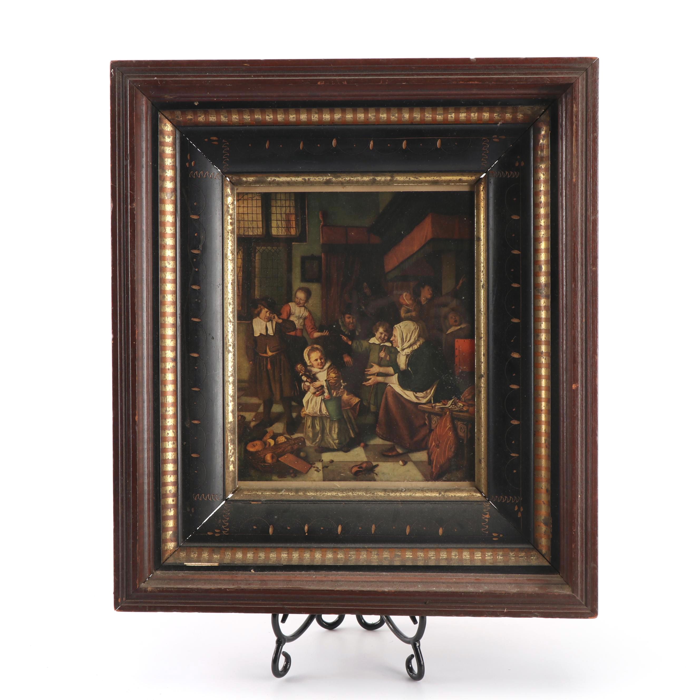 Offset Lithograph after "The Feast of St. Nicholas"