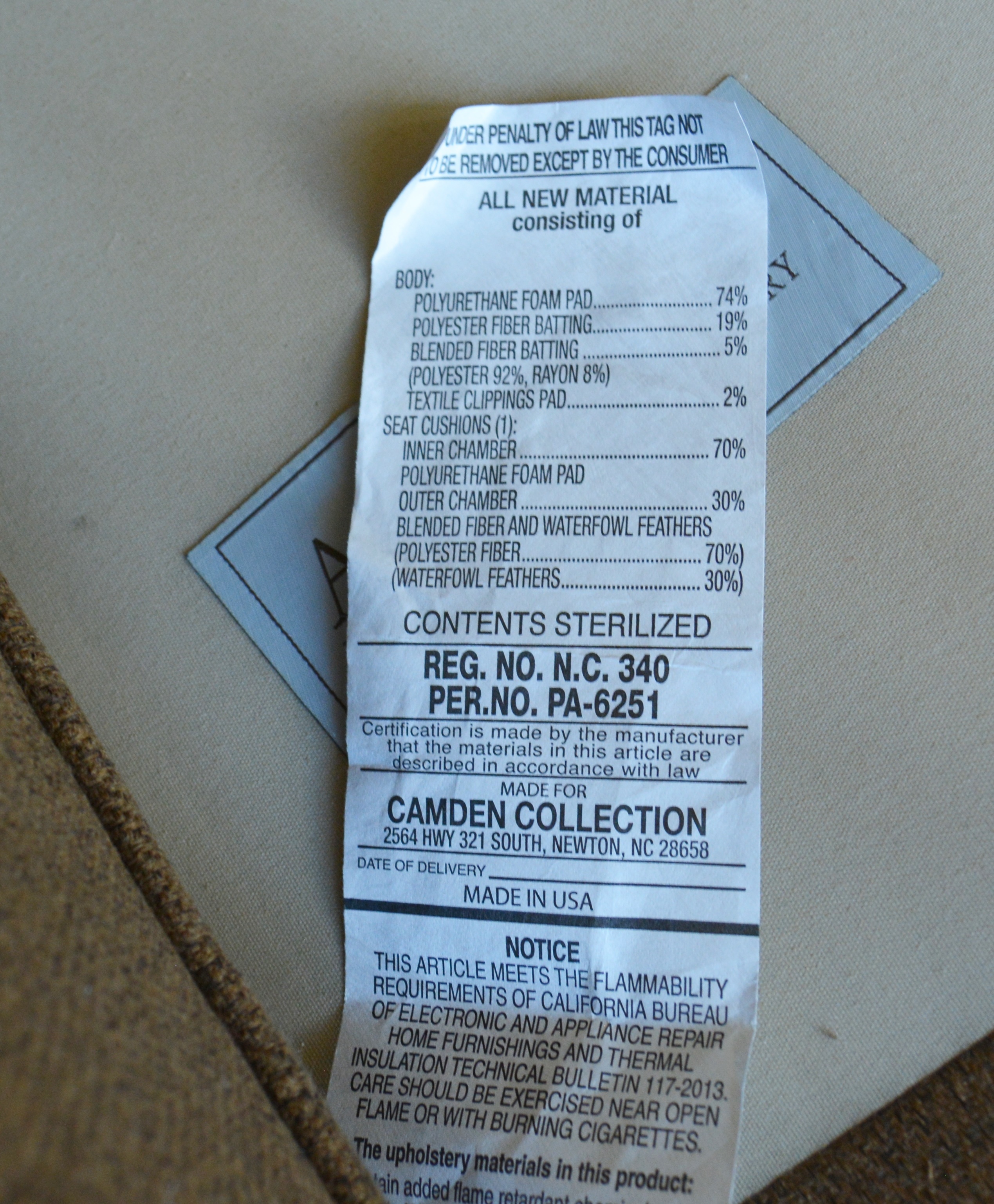 Contemporary Sectional Sofa by Arhaus Furniture, Camden Collection