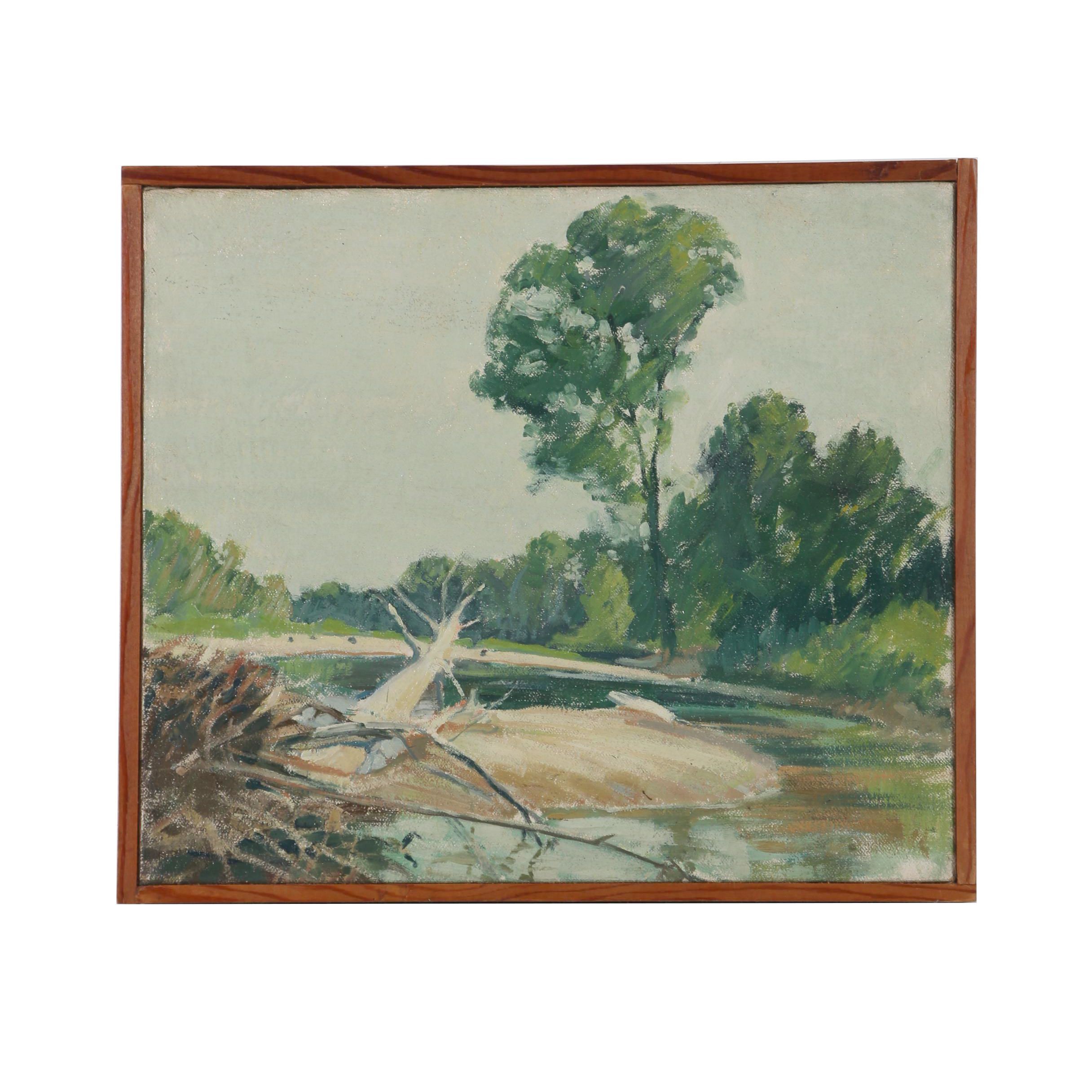 Robert Whitmore Oil Painting "North of Dayton, Late May"