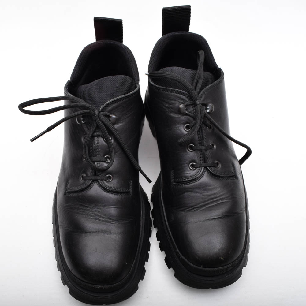 Men's Prada Black Leather Boots