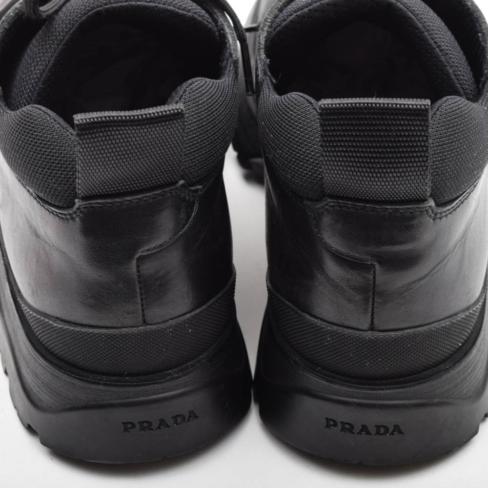 Men's Prada Black Leather Boots
