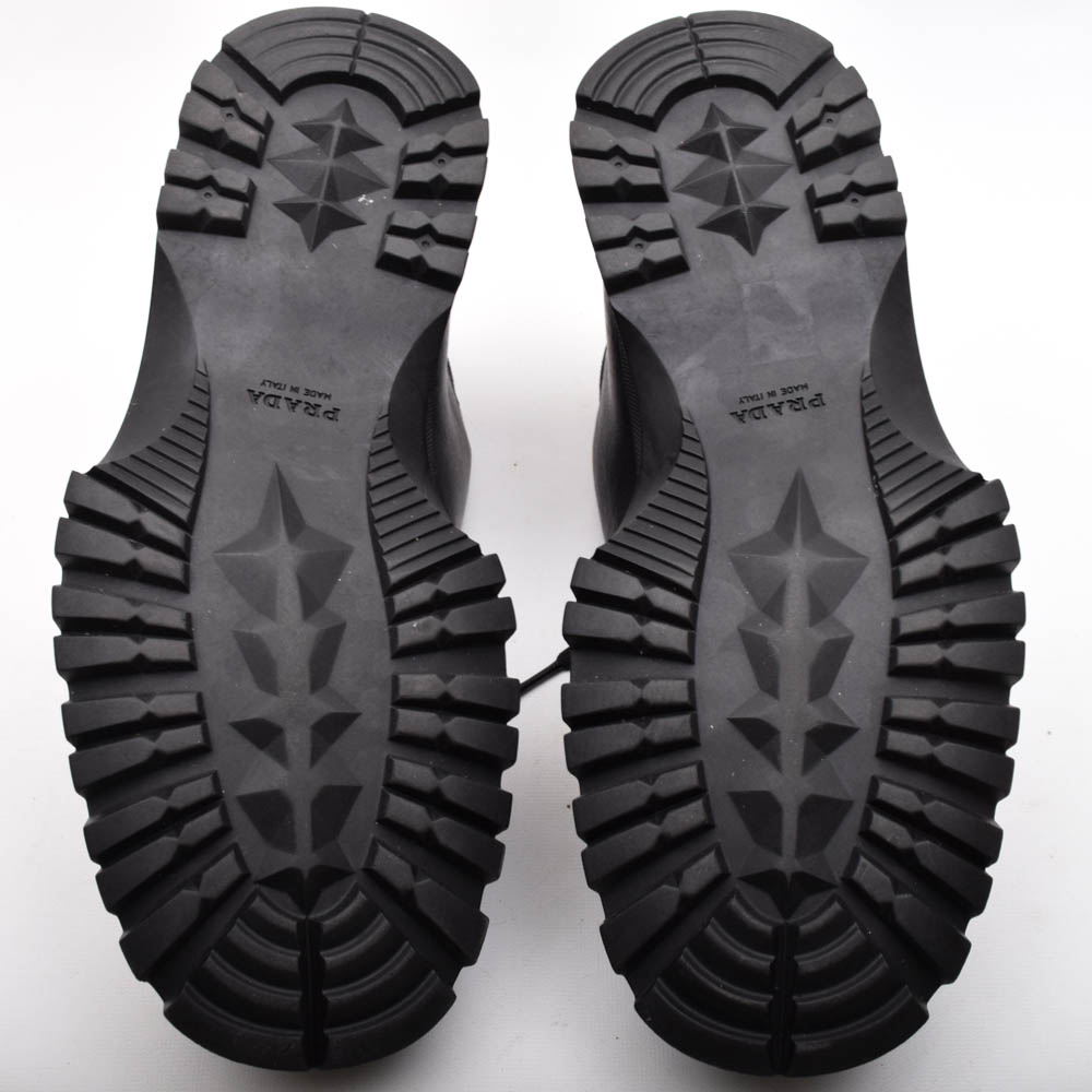 Men's Prada Black Leather Boots