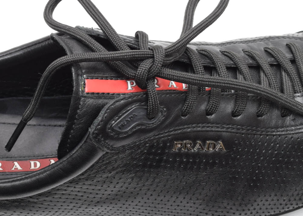 Mens Prada Leather Sneakers