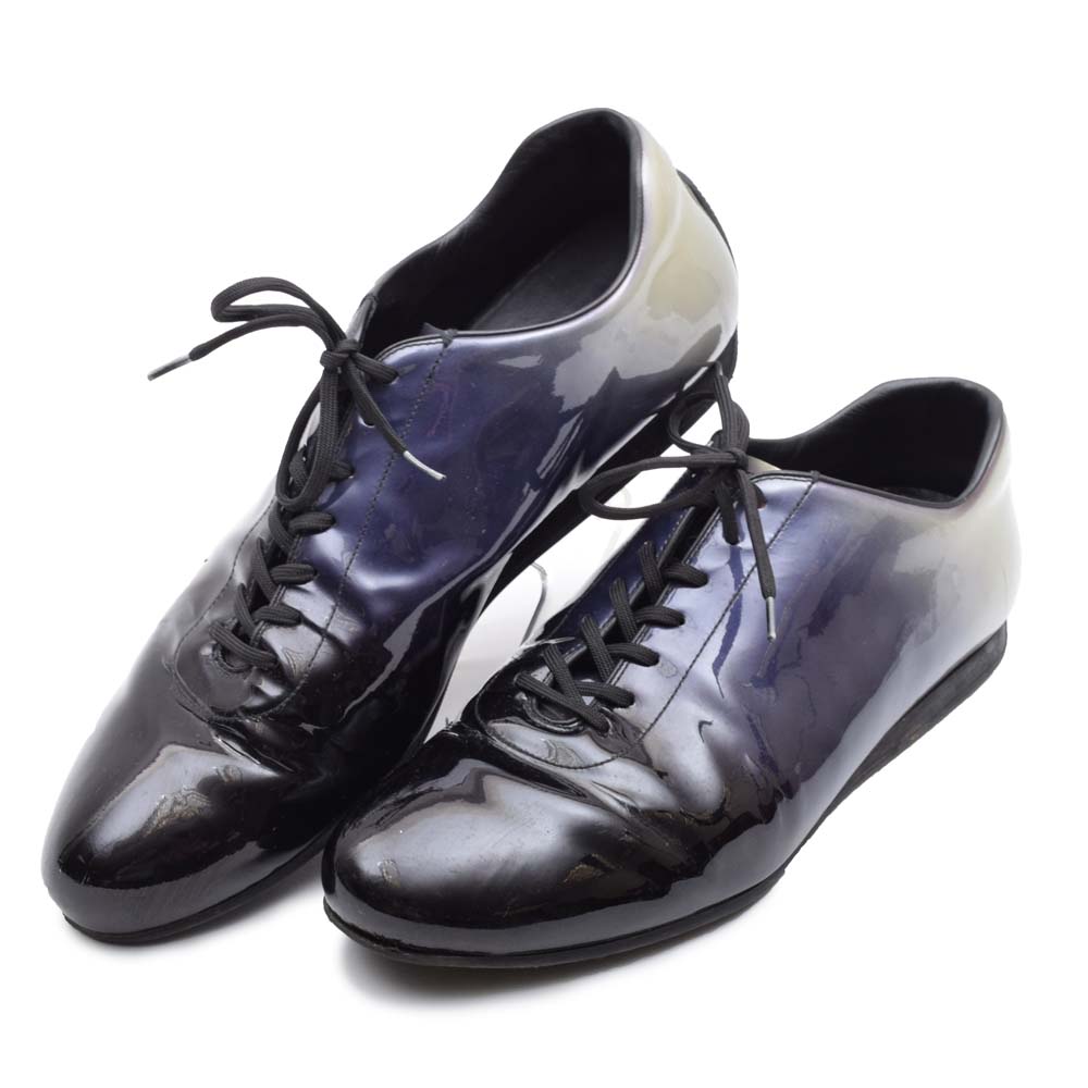 Men's Prada Patent Leather Ambre Sneakers