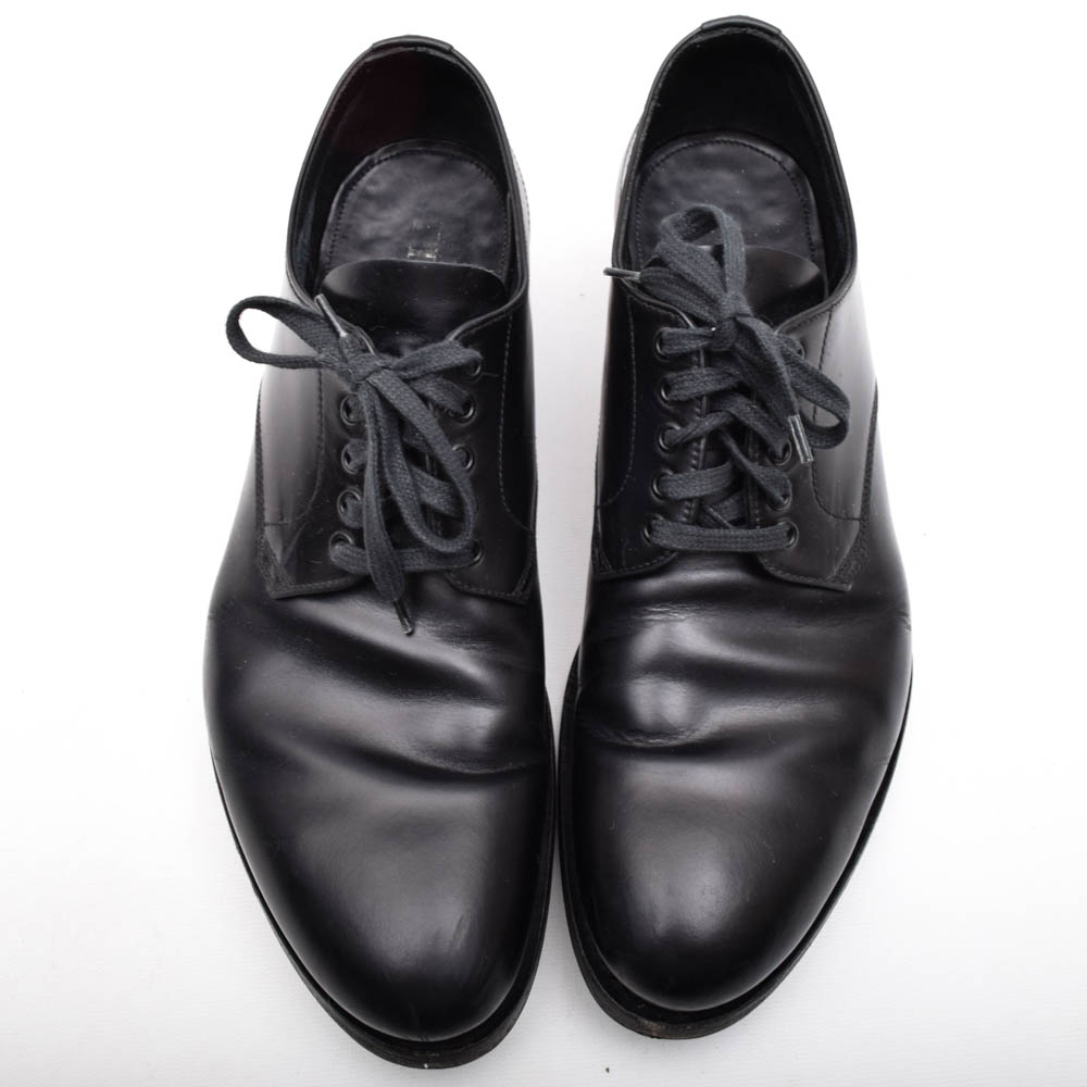 Men's Prada Black Leather Dress Shoes
