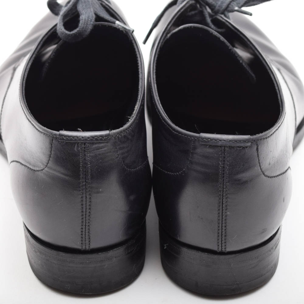 Men's Prada Black Leather Dress Shoes