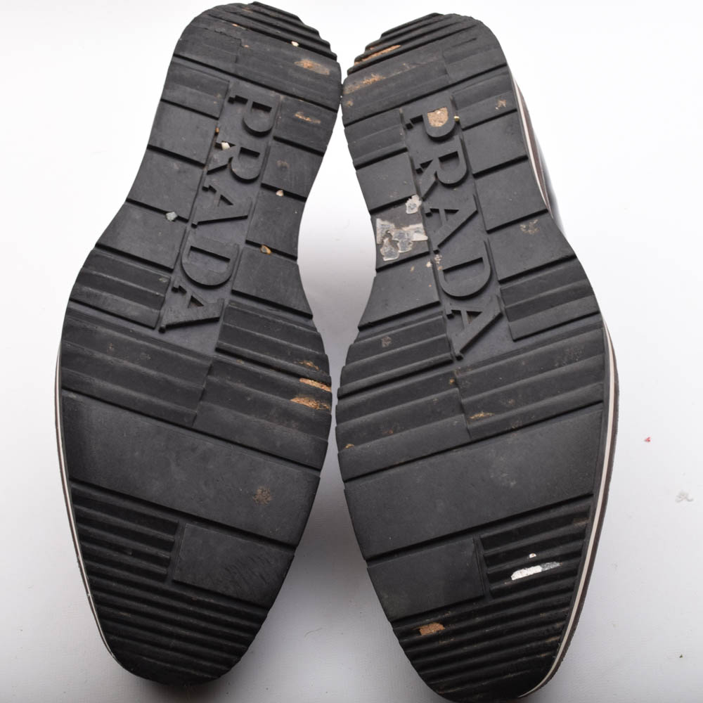 Men's Prada Wingtip Oxford Platform Platform Bluchers