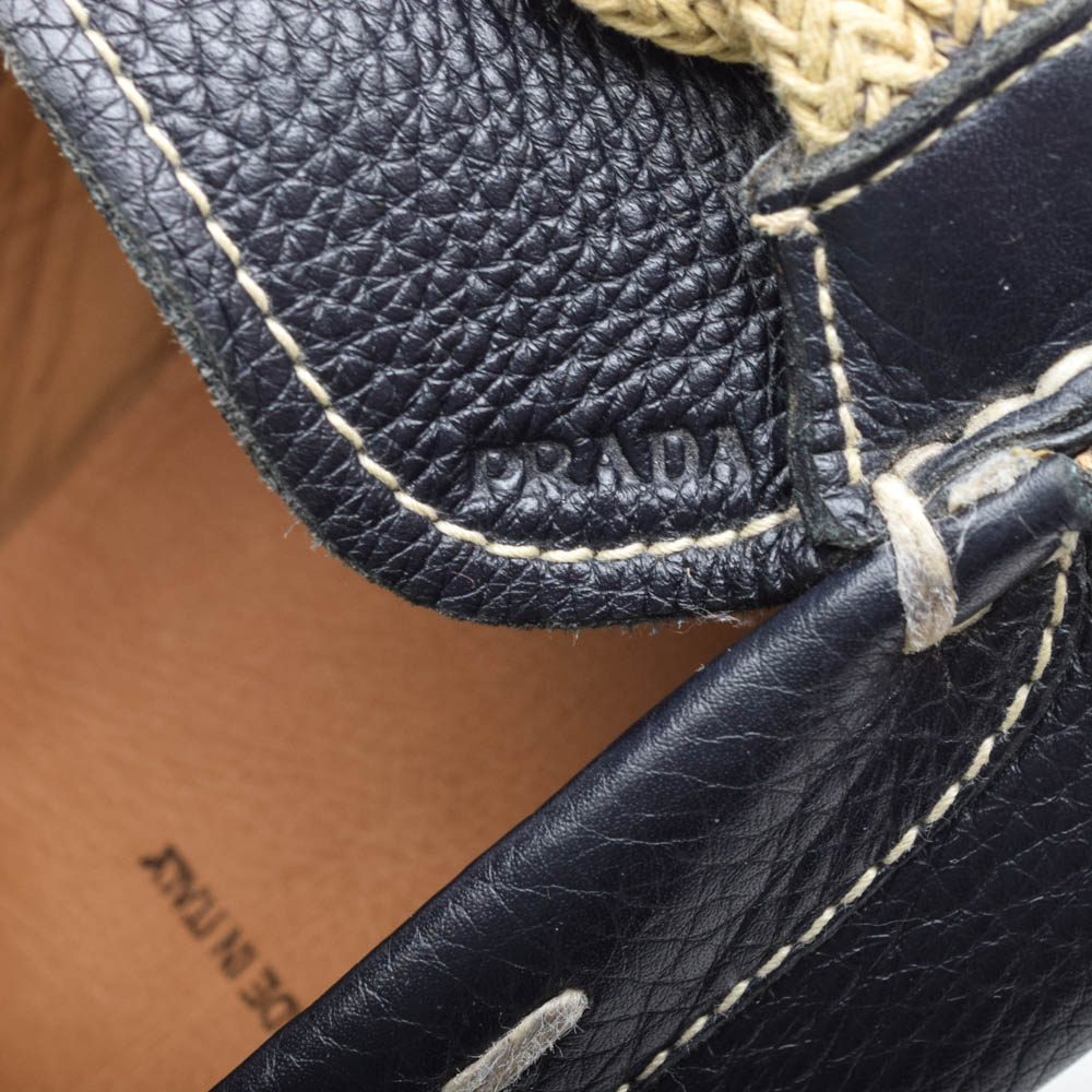 Men's Prada Navy Driving Shoes