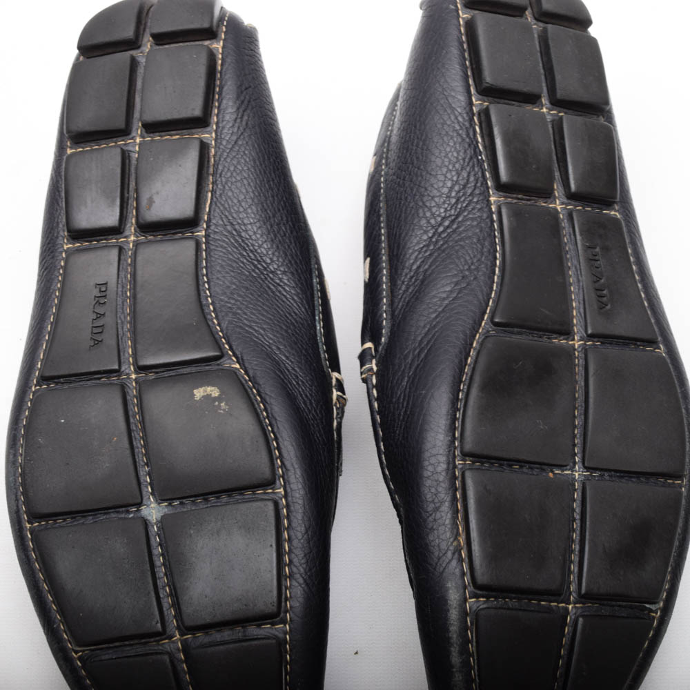 Men's Prada Navy Driving Shoes