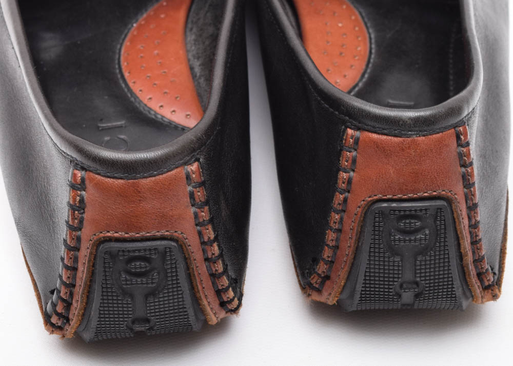 Men's Gucci Black Leather Driving Shoes