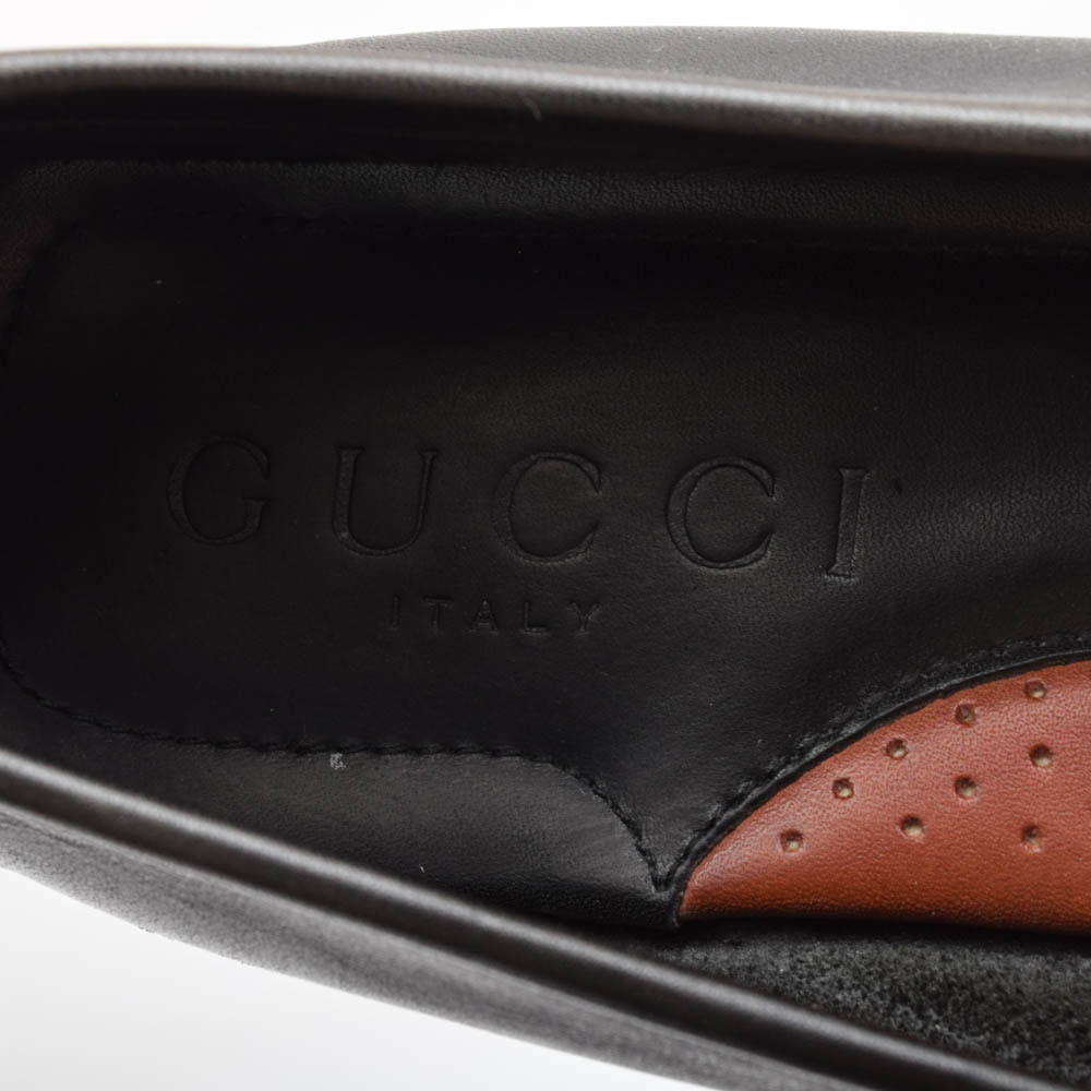 Men's Gucci Black Leather Driving Shoes