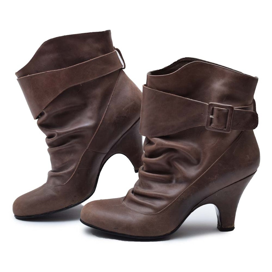 Juicy Couture Brown Leather Booties
