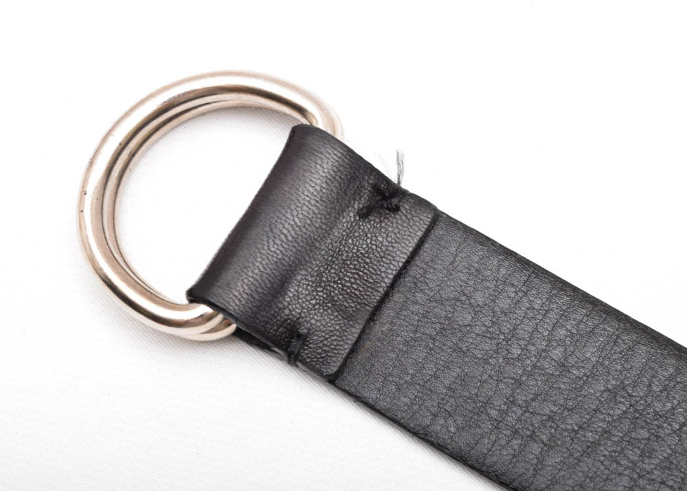 Men's Prada Black Leather Belt