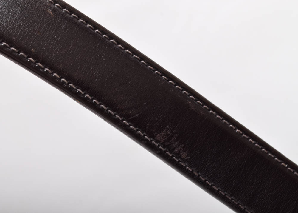 Men's Prada Black Leather Belt