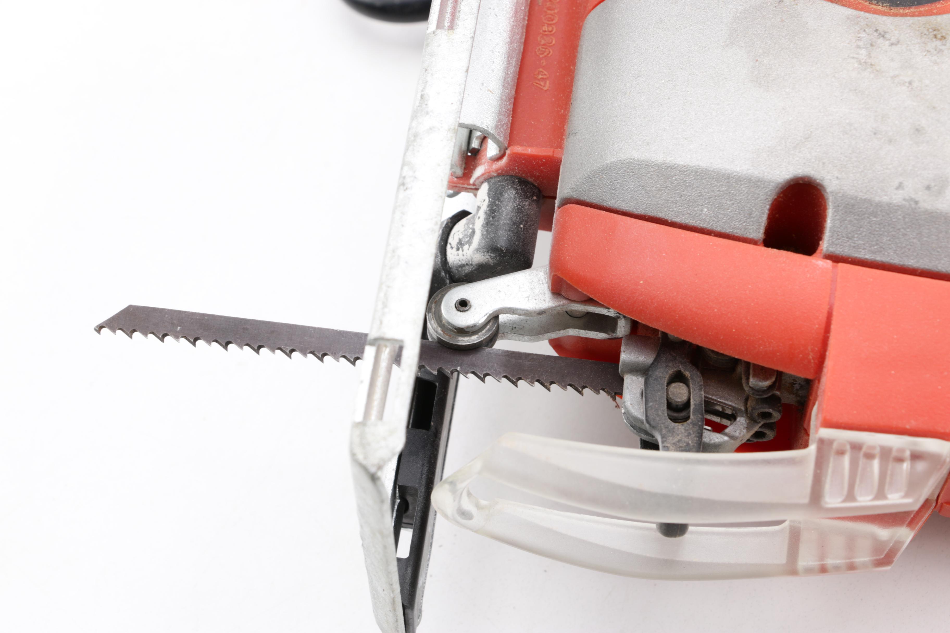 Dewalt Drill and Black+Decker Jig Saw with Drill Bit Sharpener