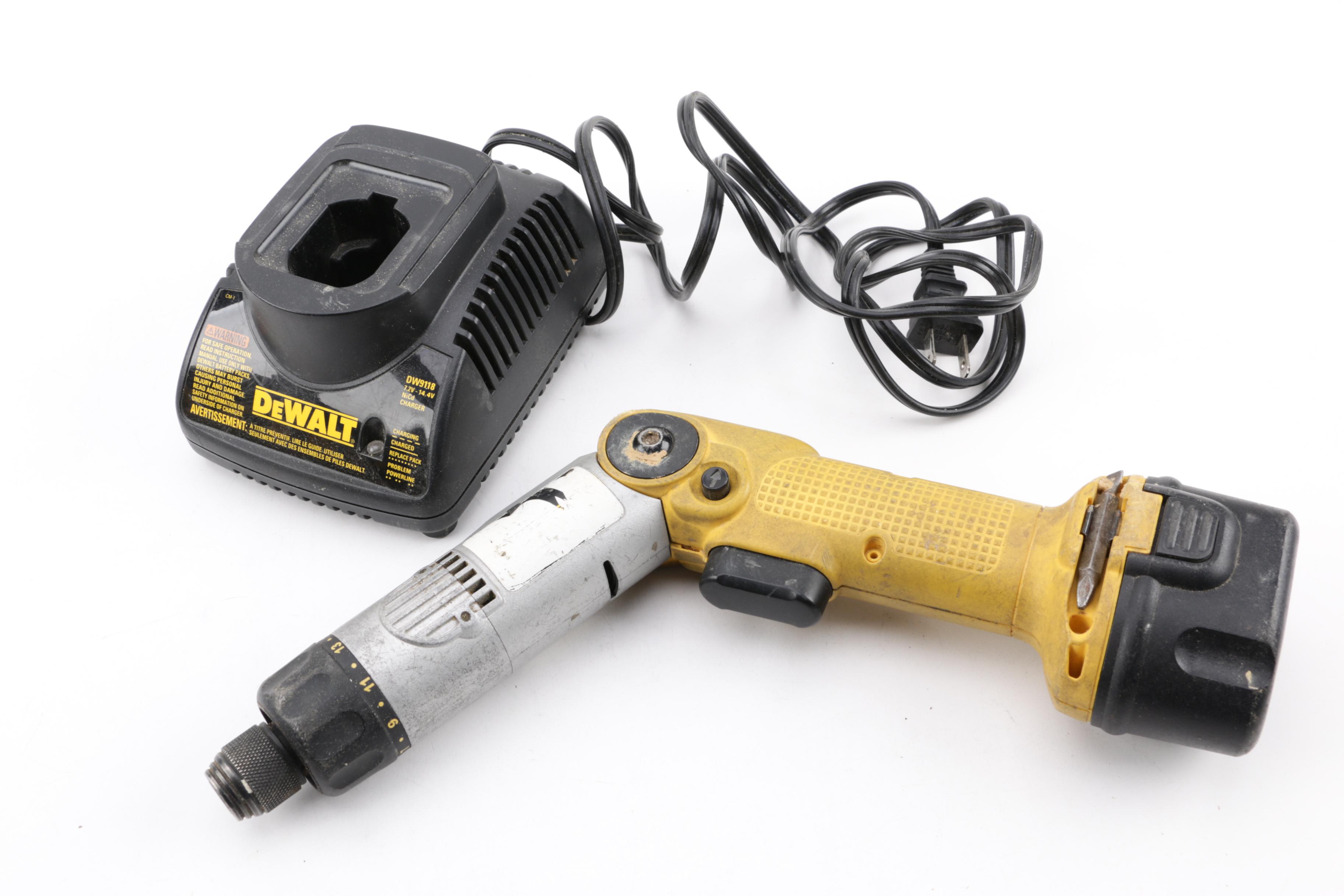 Dewalt Drill and Black+Decker Jig Saw with Drill Bit Sharpener