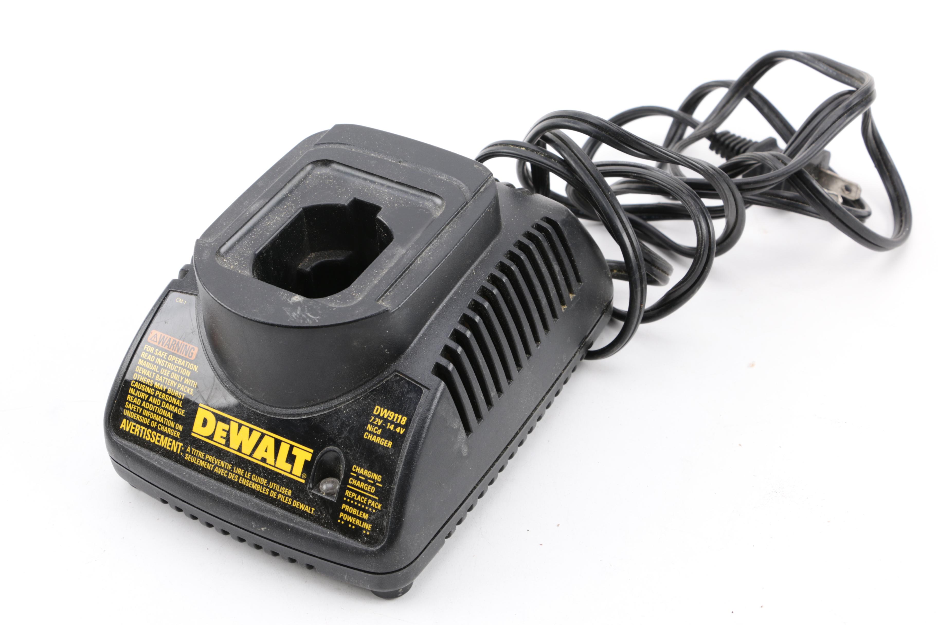 Dewalt Drill and Black+Decker Jig Saw with Drill Bit Sharpener