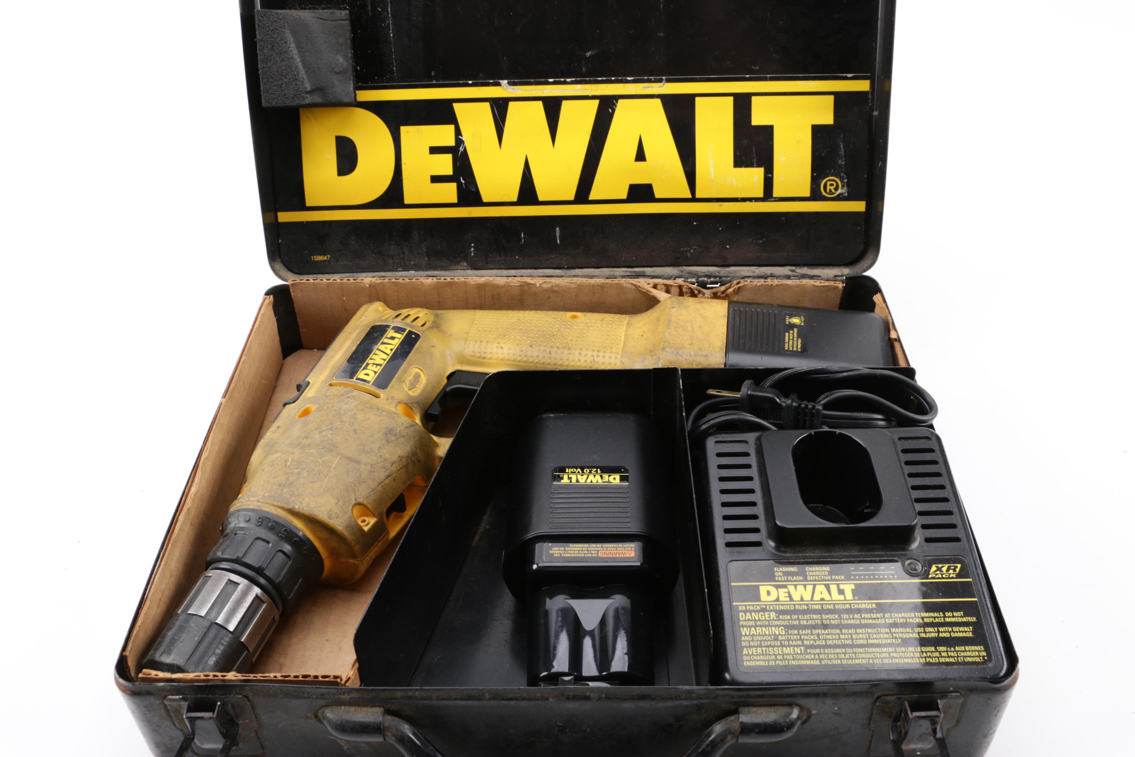 Dewalt Drill and Black+Decker Jig Saw with Drill Bit Sharpener
