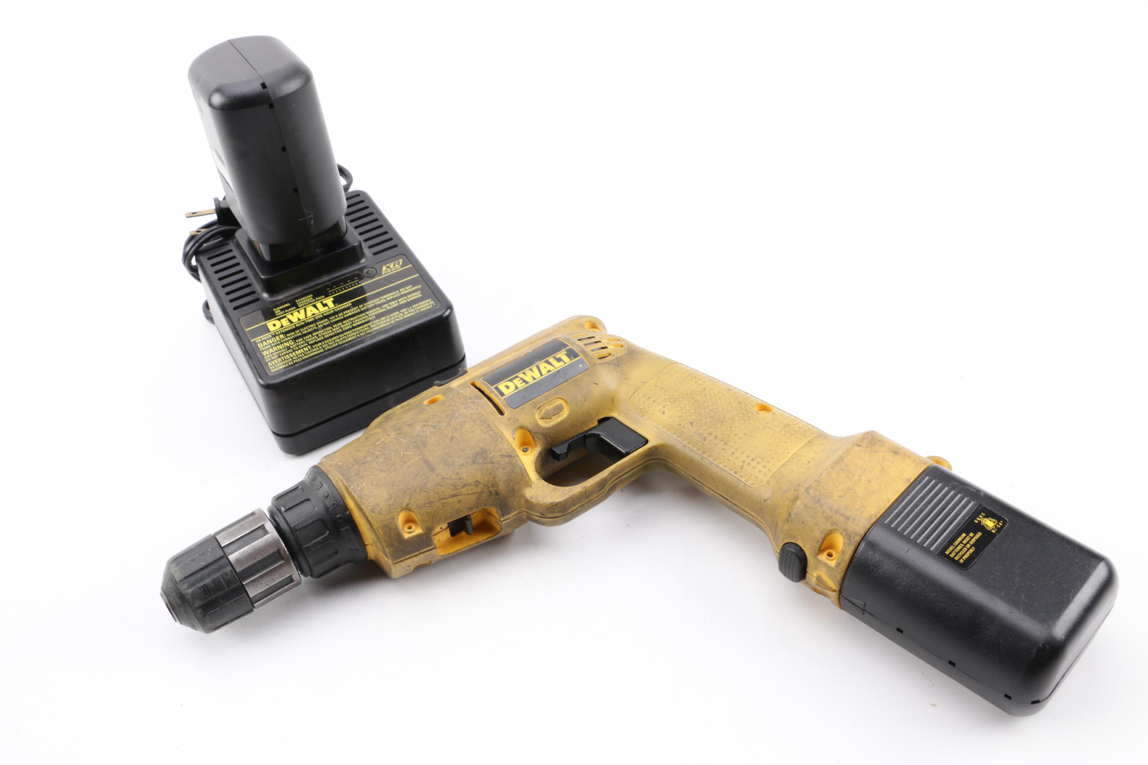 Dewalt Drill and Black+Decker Jig Saw with Drill Bit Sharpener