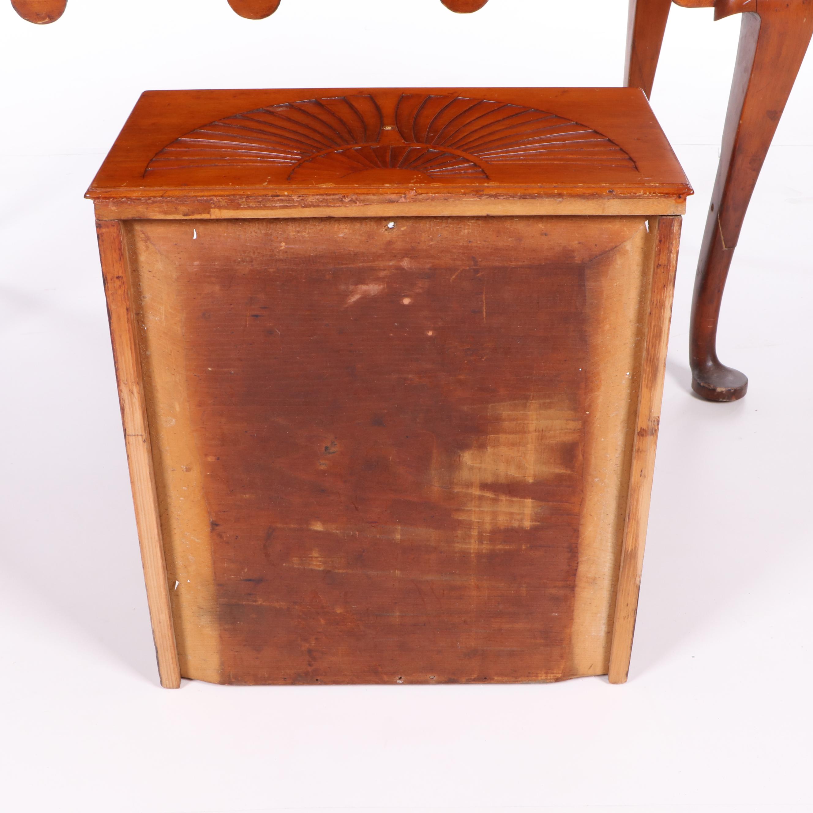 New England Queen Anne Cherrywood Highboy, Mid 18th Century