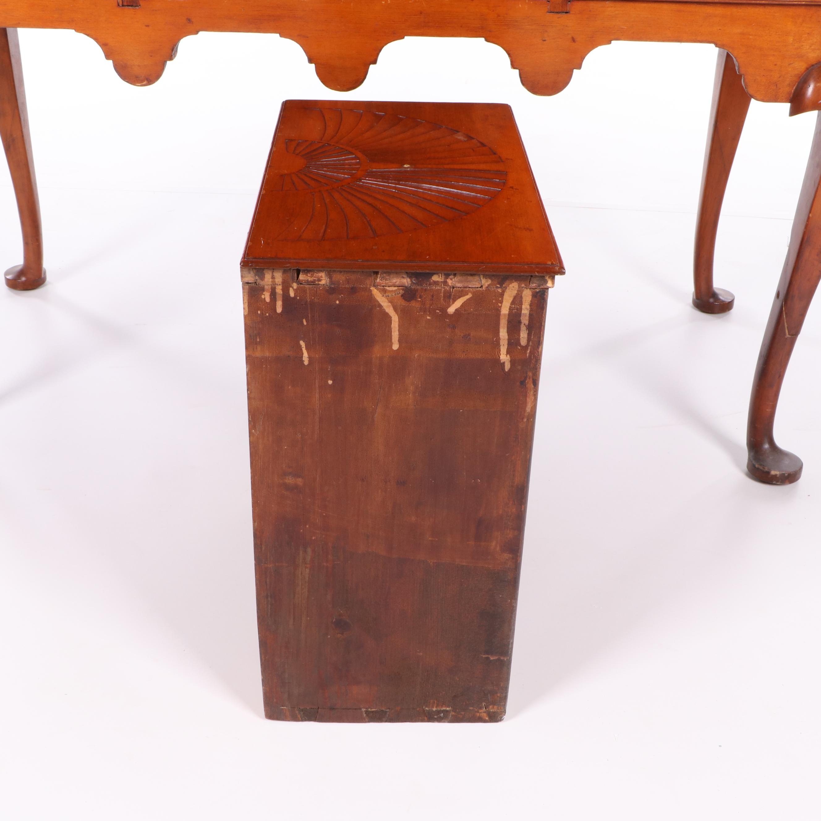 New England Queen Anne Cherrywood Highboy, Mid 18th Century