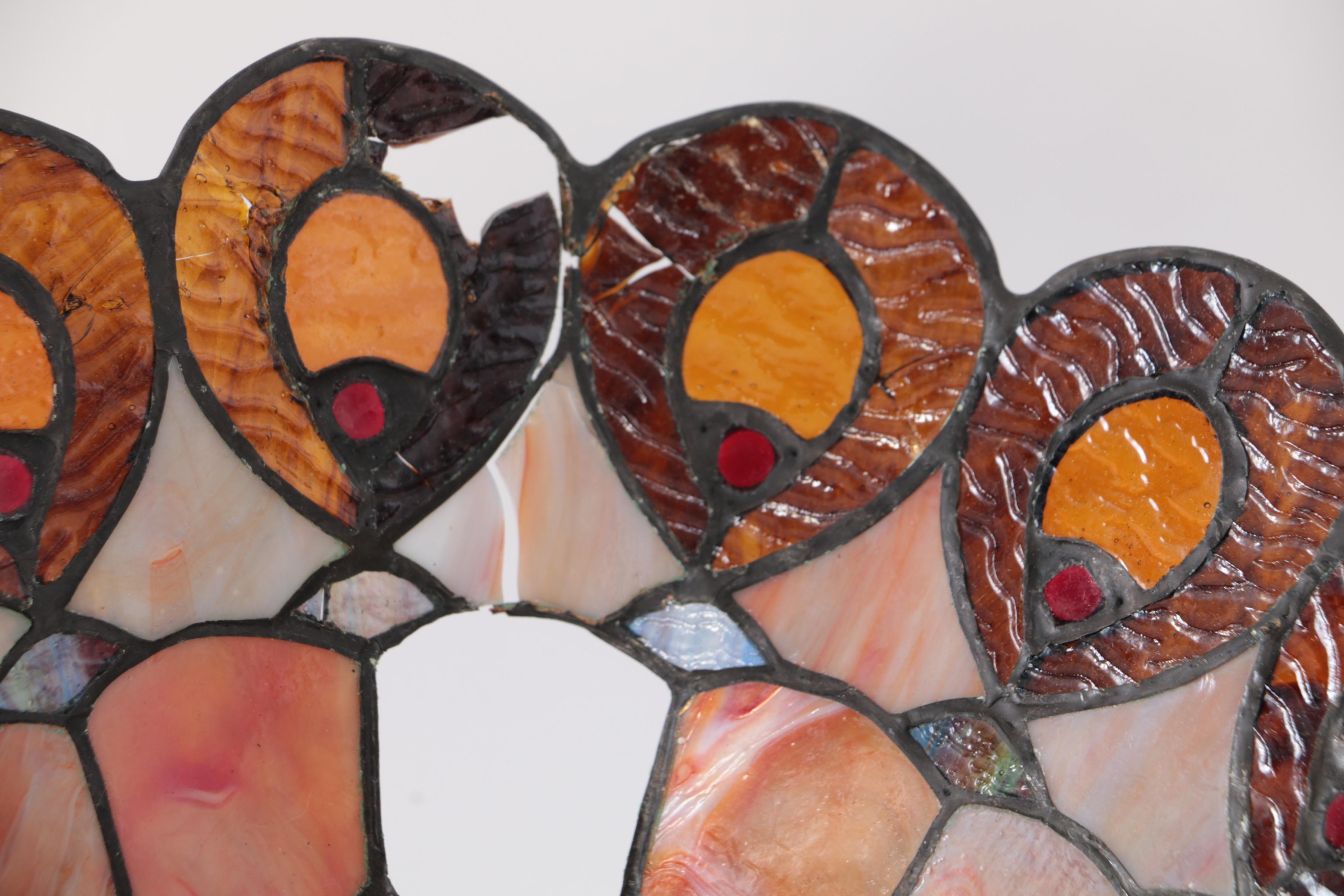 Dale Tiffany Craftsman Style Slag and Stained Glass Table Lamp