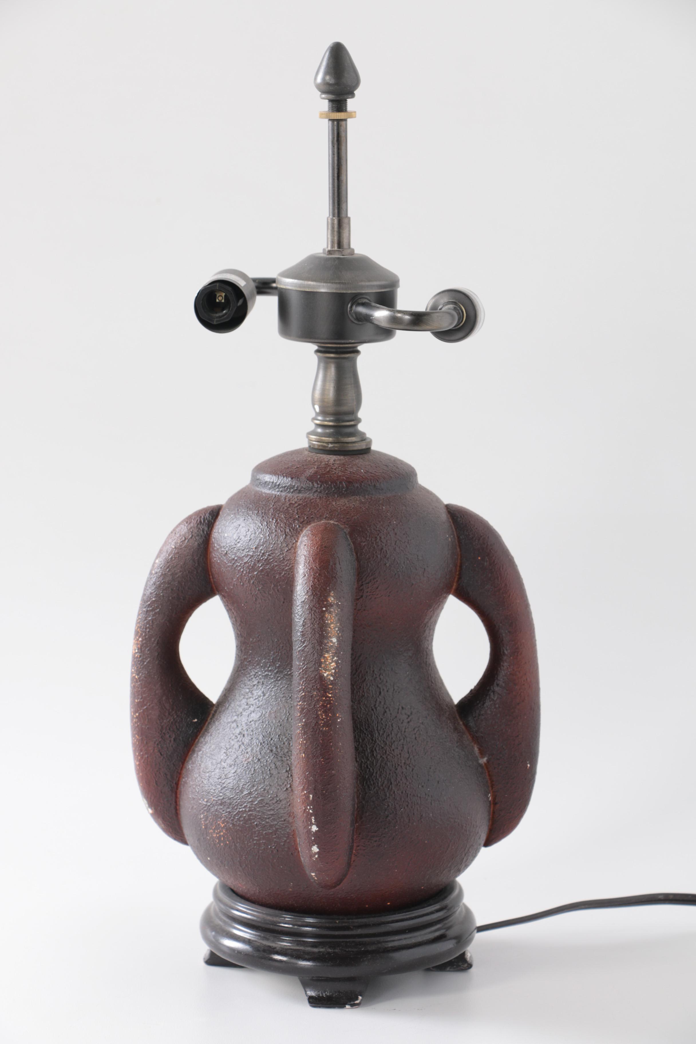 Dale Tiffany Craftsman Style Slag and Stained Glass Table Lamp